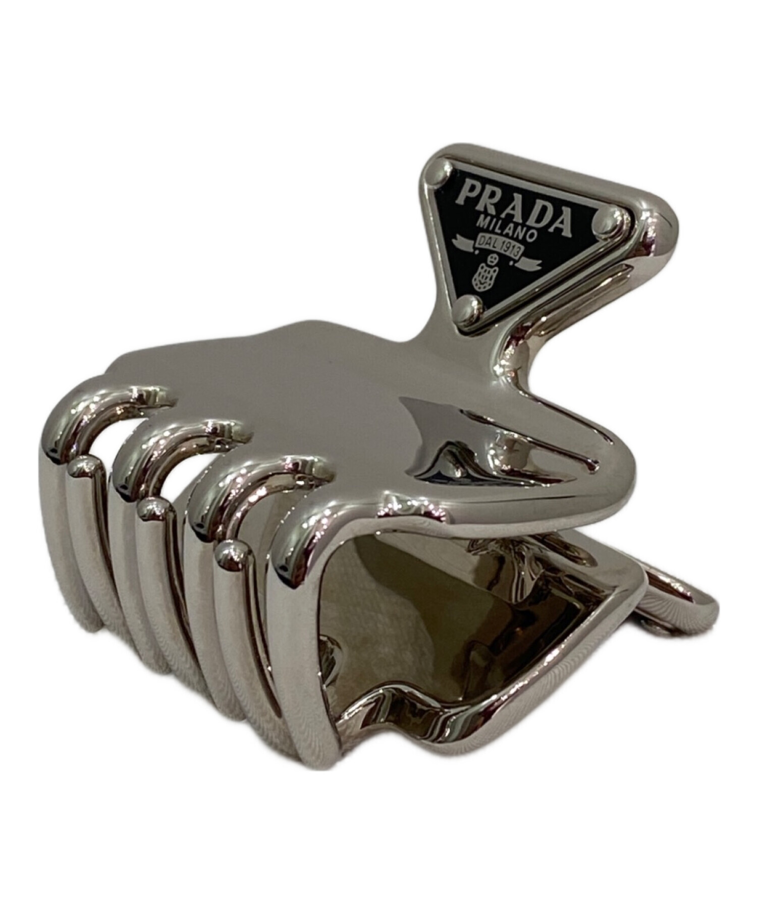 中古・古着通販】PRADA (プラダ) メタル クロウクリップ シルバー