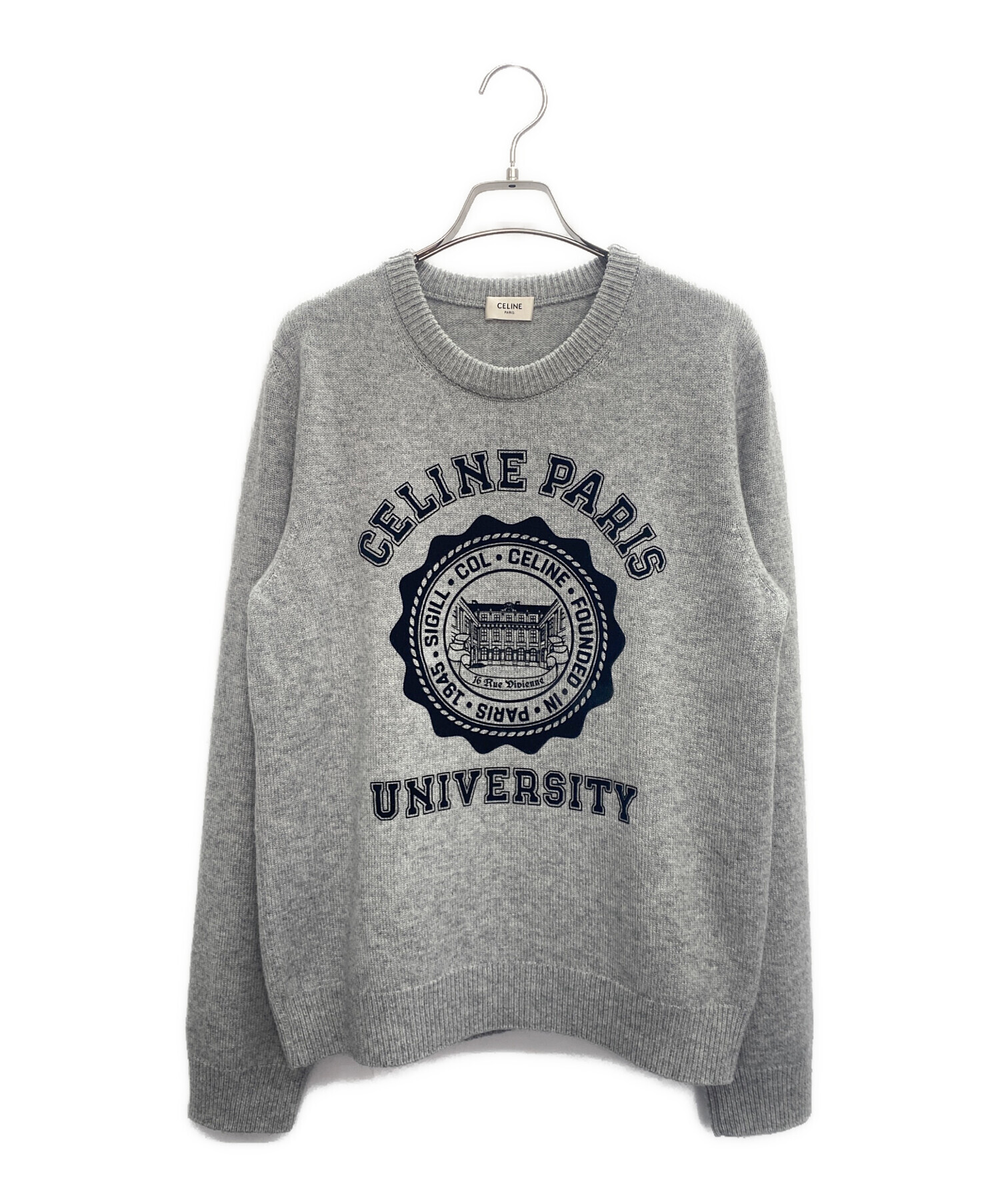 中古・古着通販】CELINE (セリーヌ) カシミヤセーター グレー サイズ:L