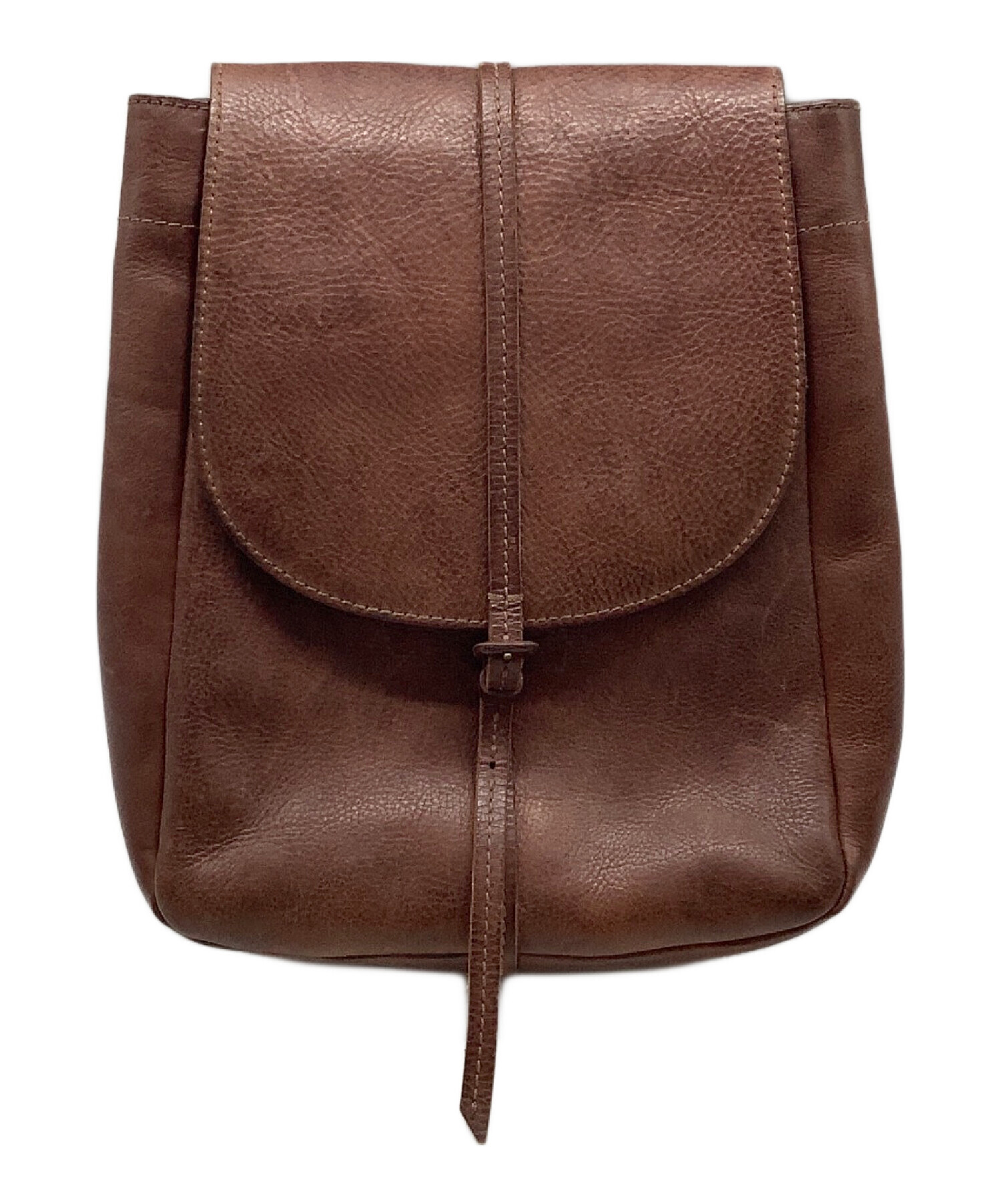 中古・古着通販】genten (ゲンテン) レザーリュックgenten ブラウン