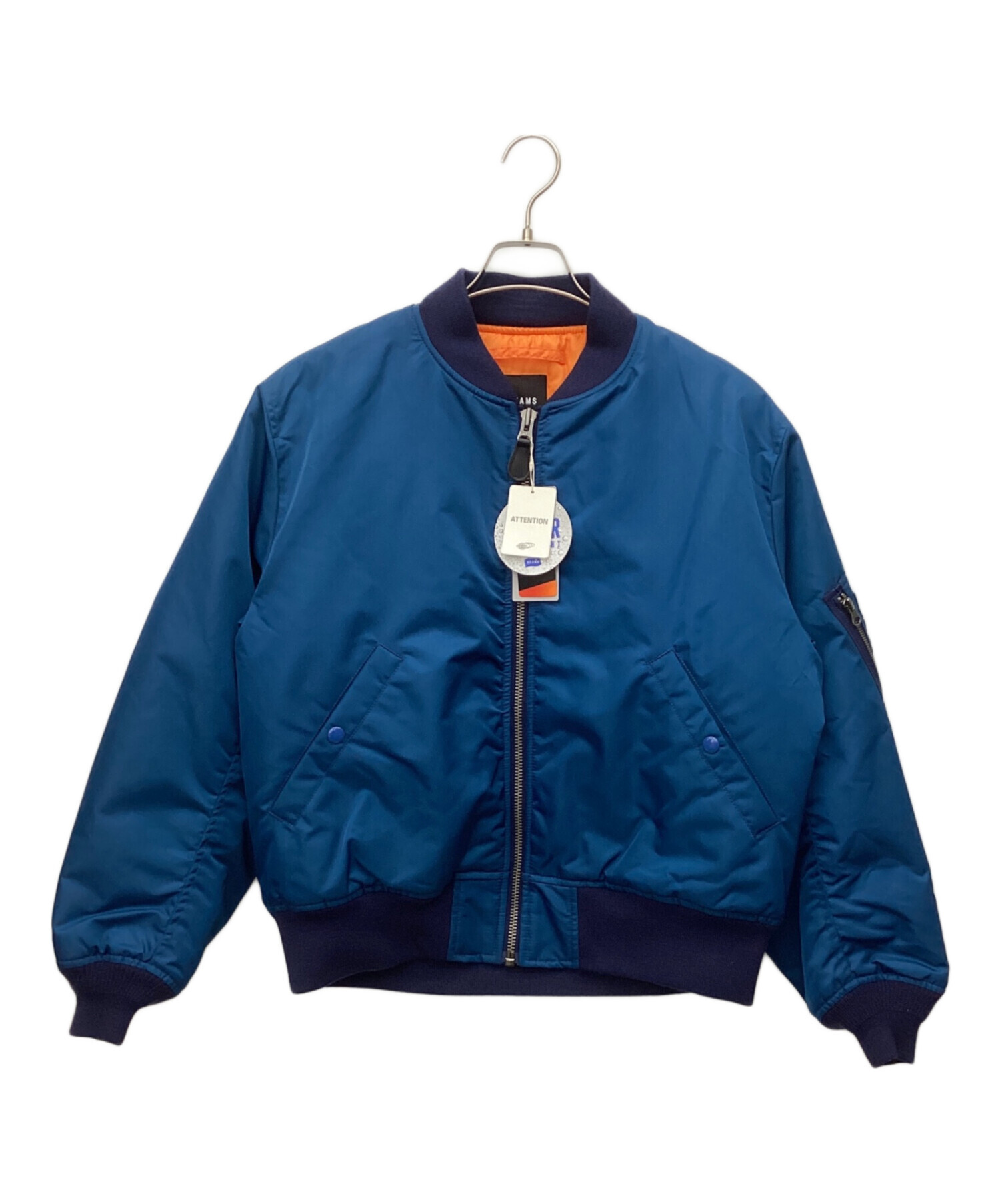 中古・古着通販】BEAMS (ビームス) MA-1フライトジャケット ブルー