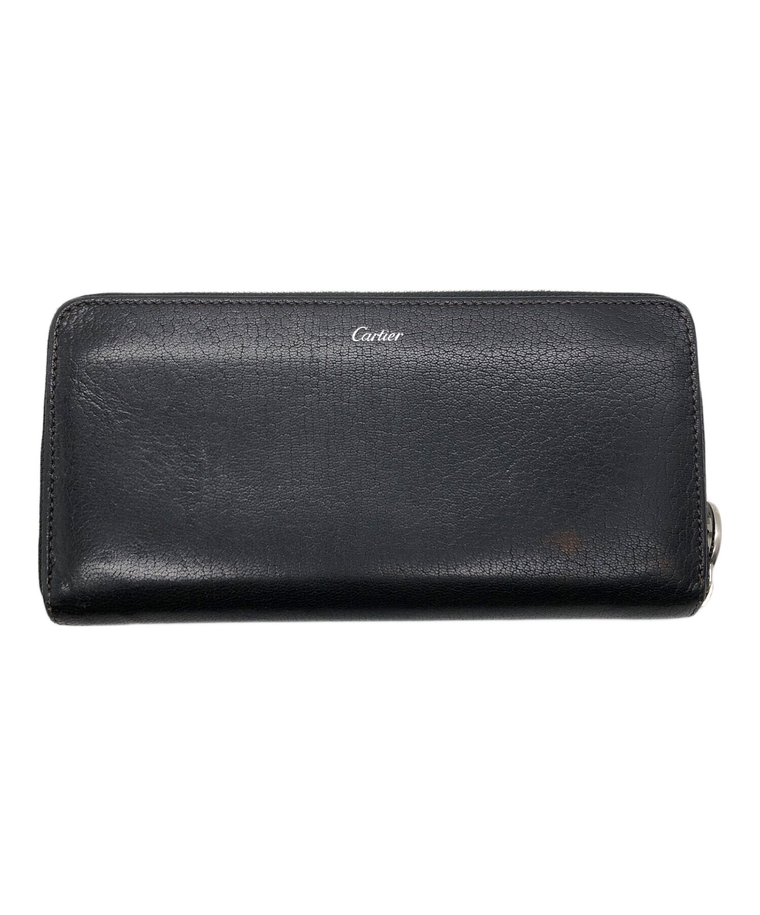 中古・古着通販】Cartier (カルティエ) 長財布 ブラック｜ブランド