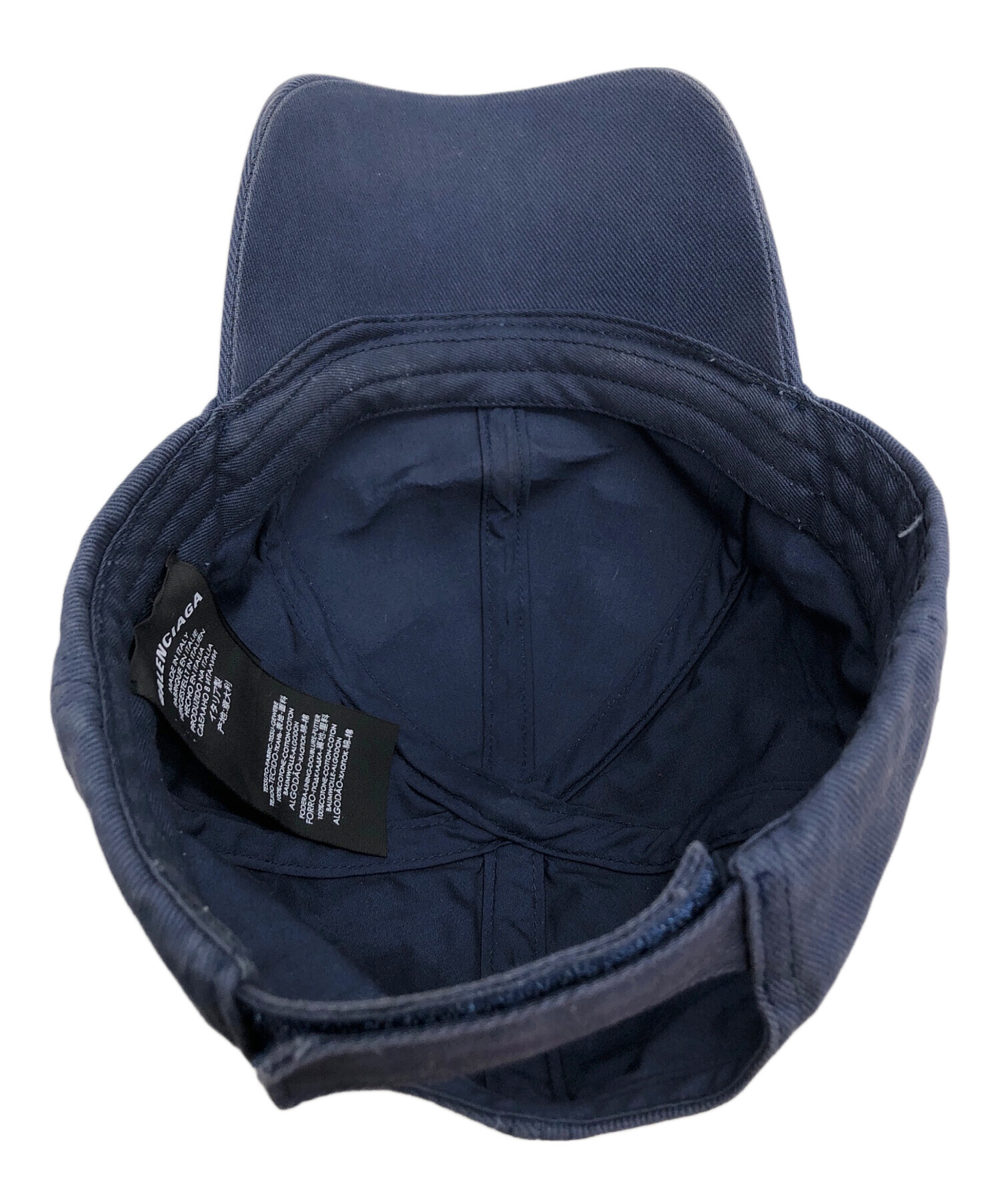 中古・古着通販】BALENCIAGA (バレンシアガ) キャップ ネイビー サイズ