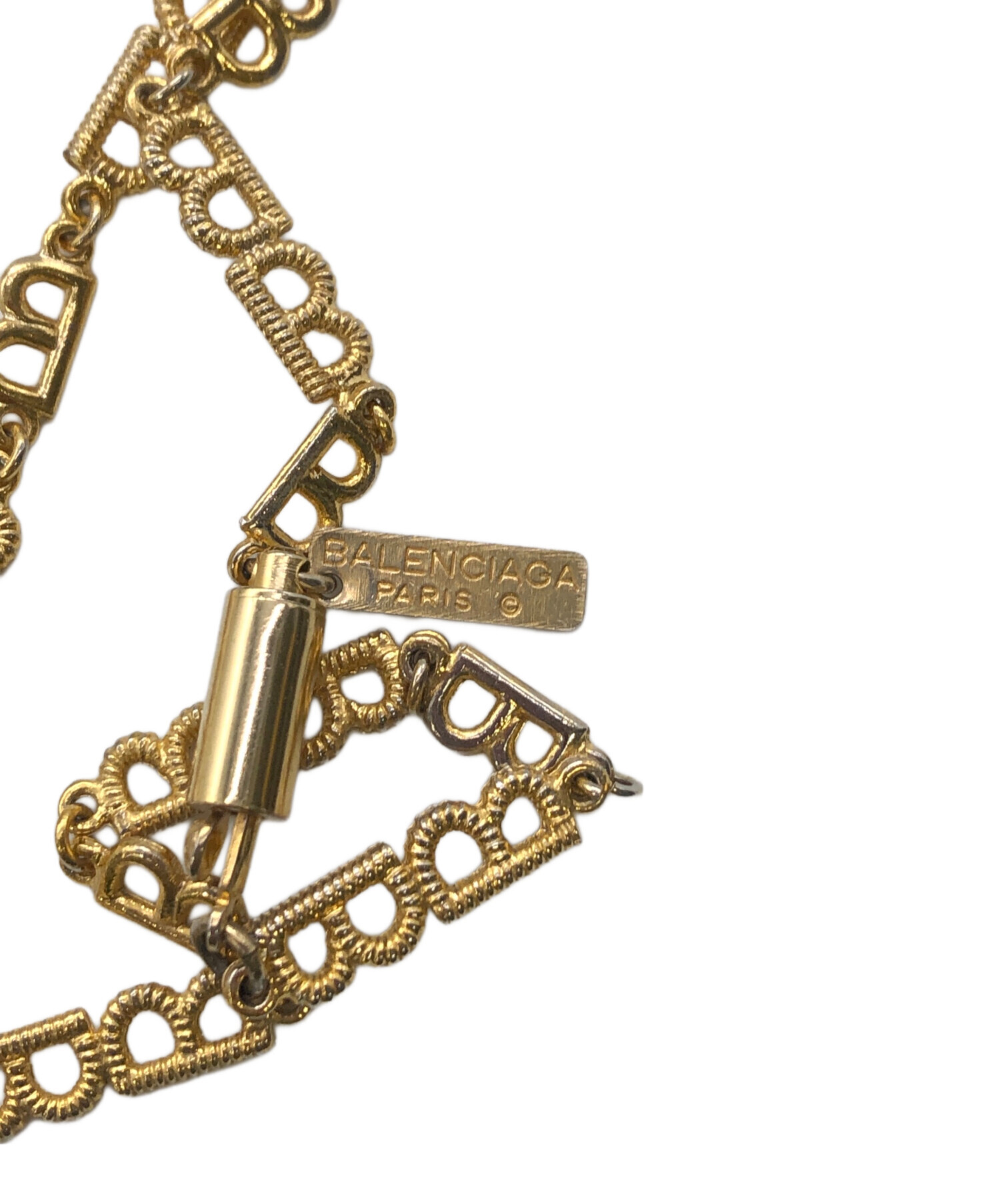 中古・古着通販】BALENCIAGA (バレンシアガ) Bチェーンネックレス／B