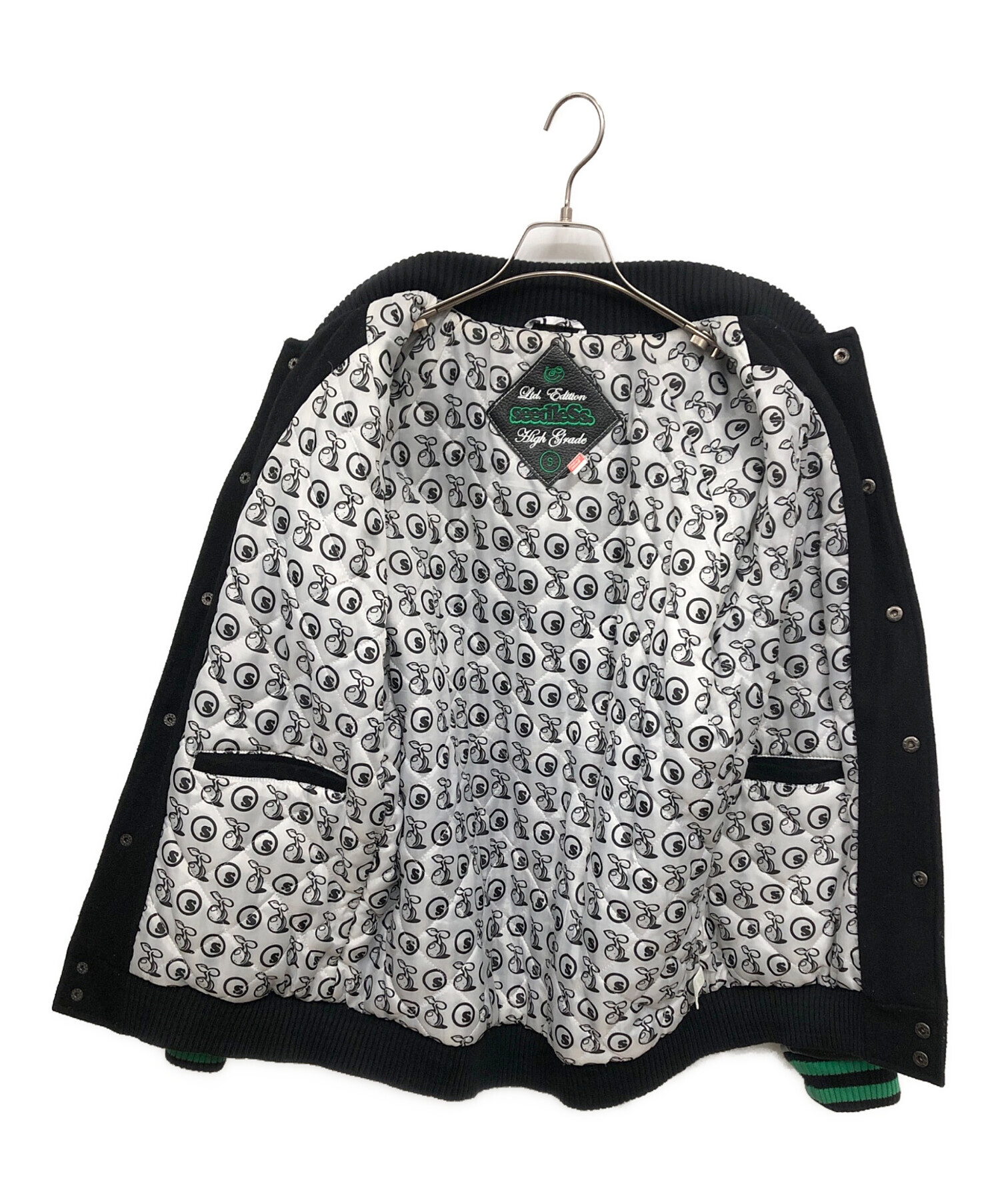 中古・古着通販】seedless (シードレス) スタジャン ブラック サイズ:S