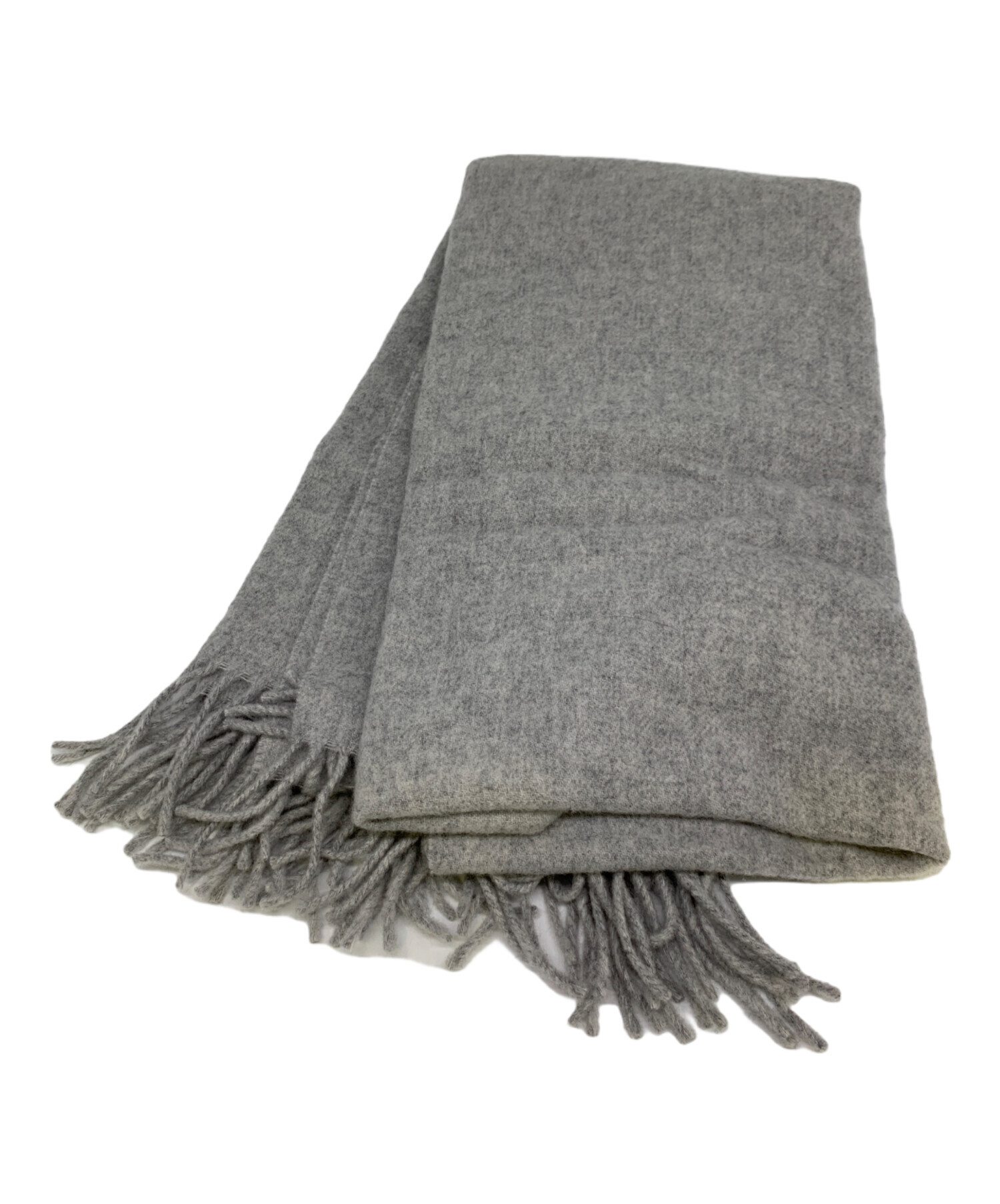 中古・古着通販】MONCLER (モンクレール) ウールマフラー グレー