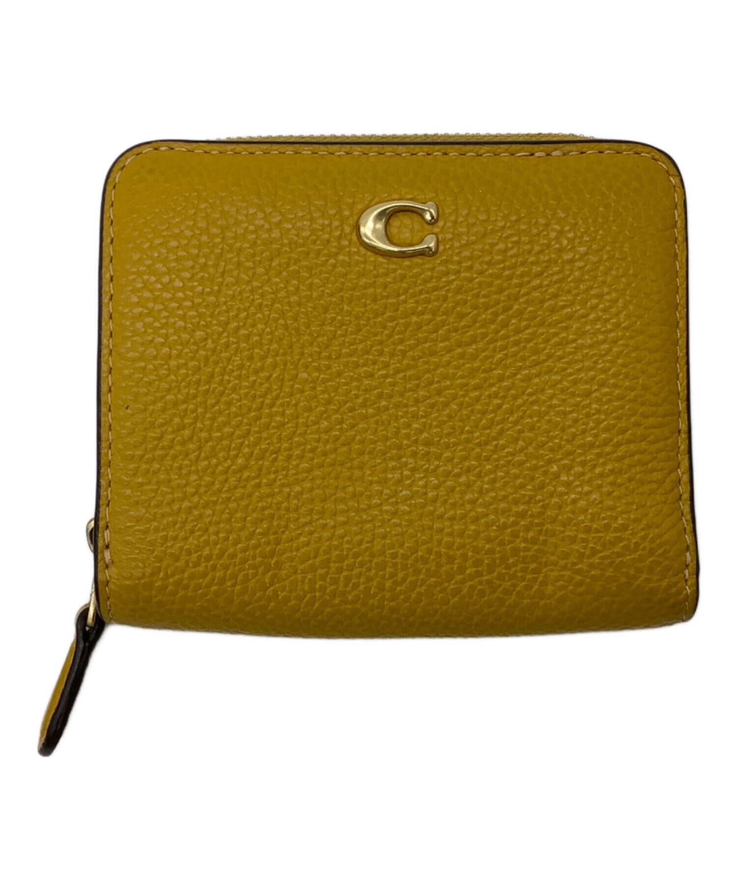中古・古着通販】COACH (コーチ) 2つ折り財布 イエロー｜ブランド