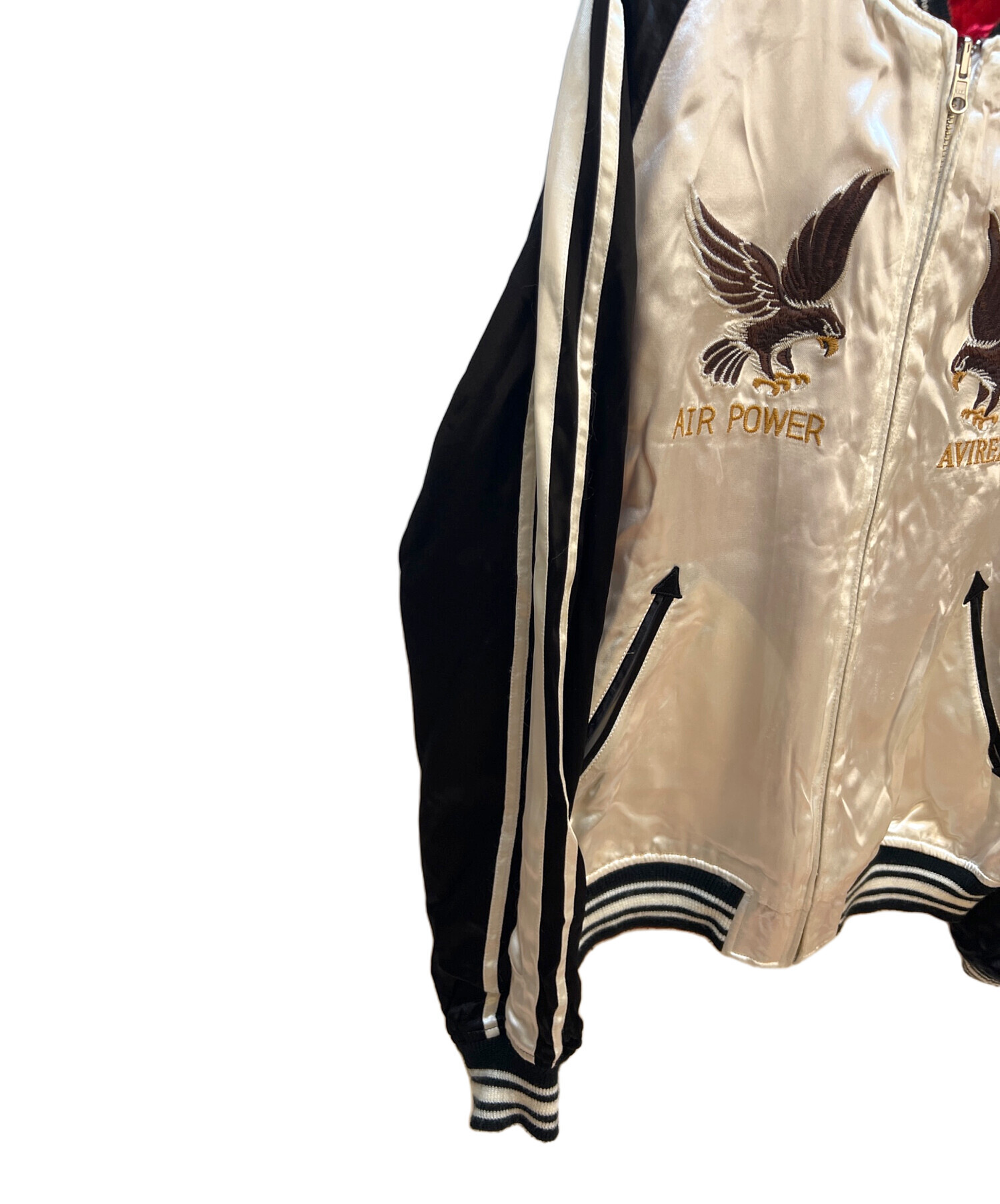 中古・古着通販】AVIREX (アヴィレックス) スカジャン レッド×ホワイト