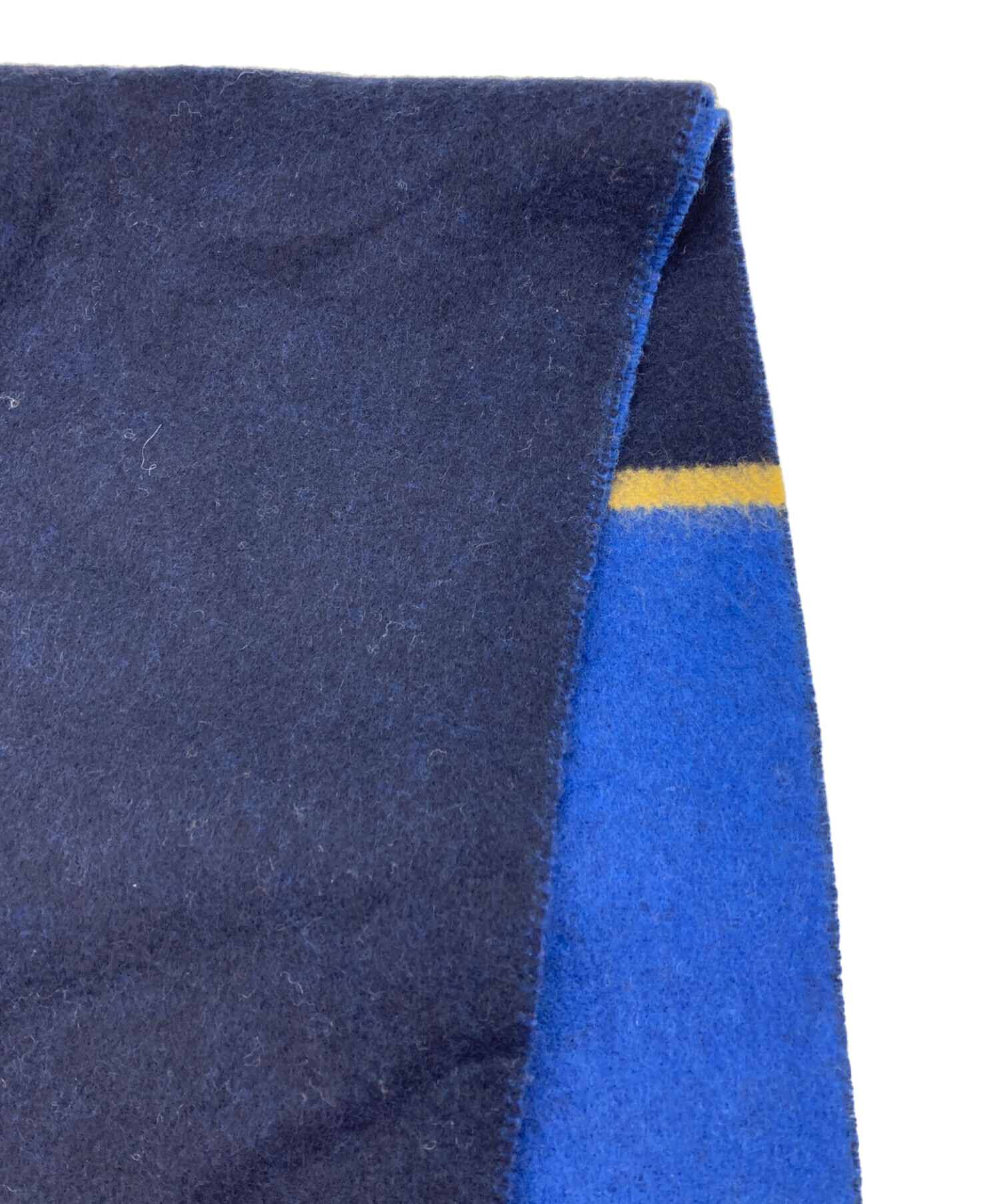 中古・古着通販】LOEWE (ロエベ) ウールフリンジマフラー ブルー