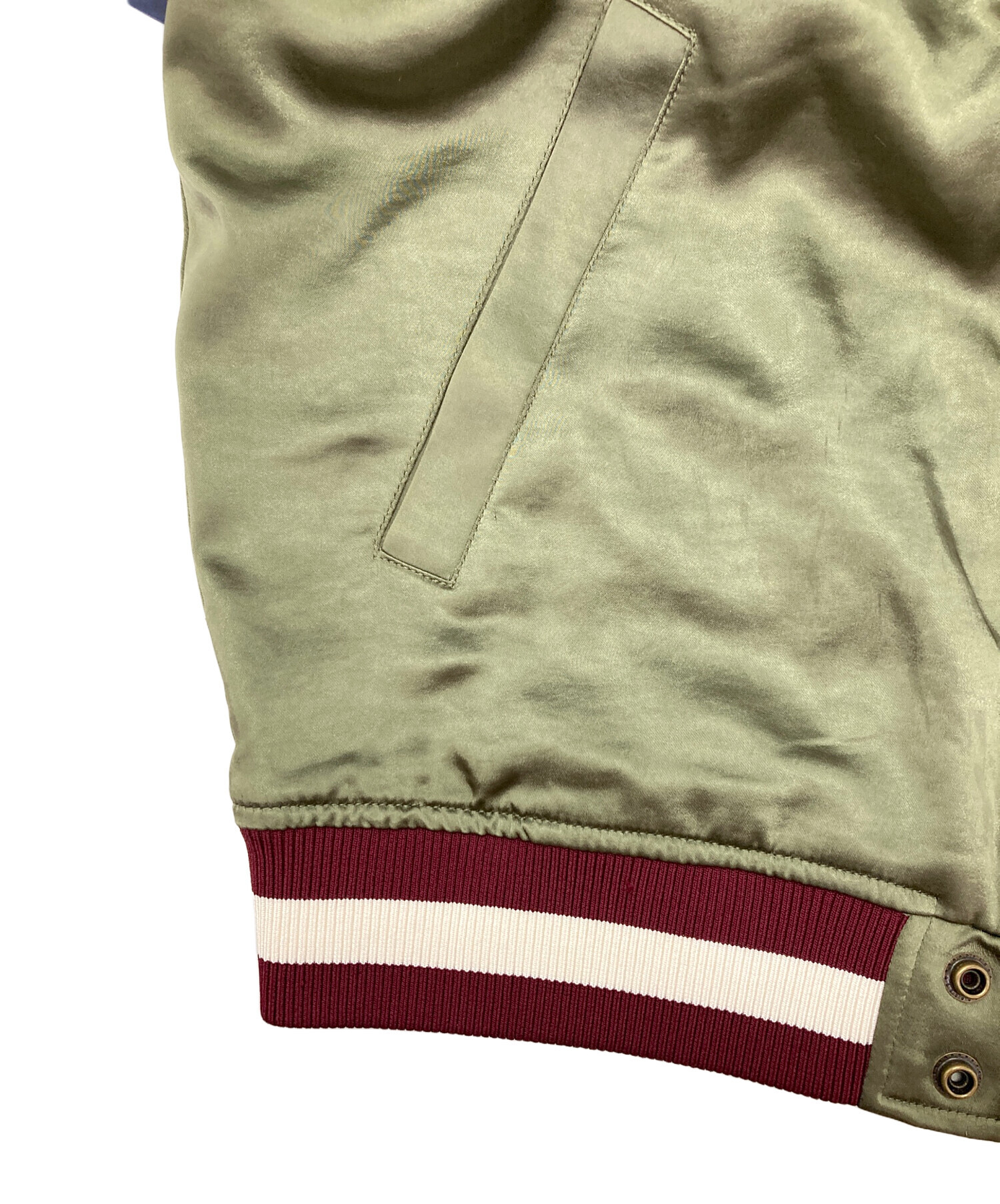 中古・古着通販】DIESEL (ディーゼル) スカジャン グリーン サイズ:M