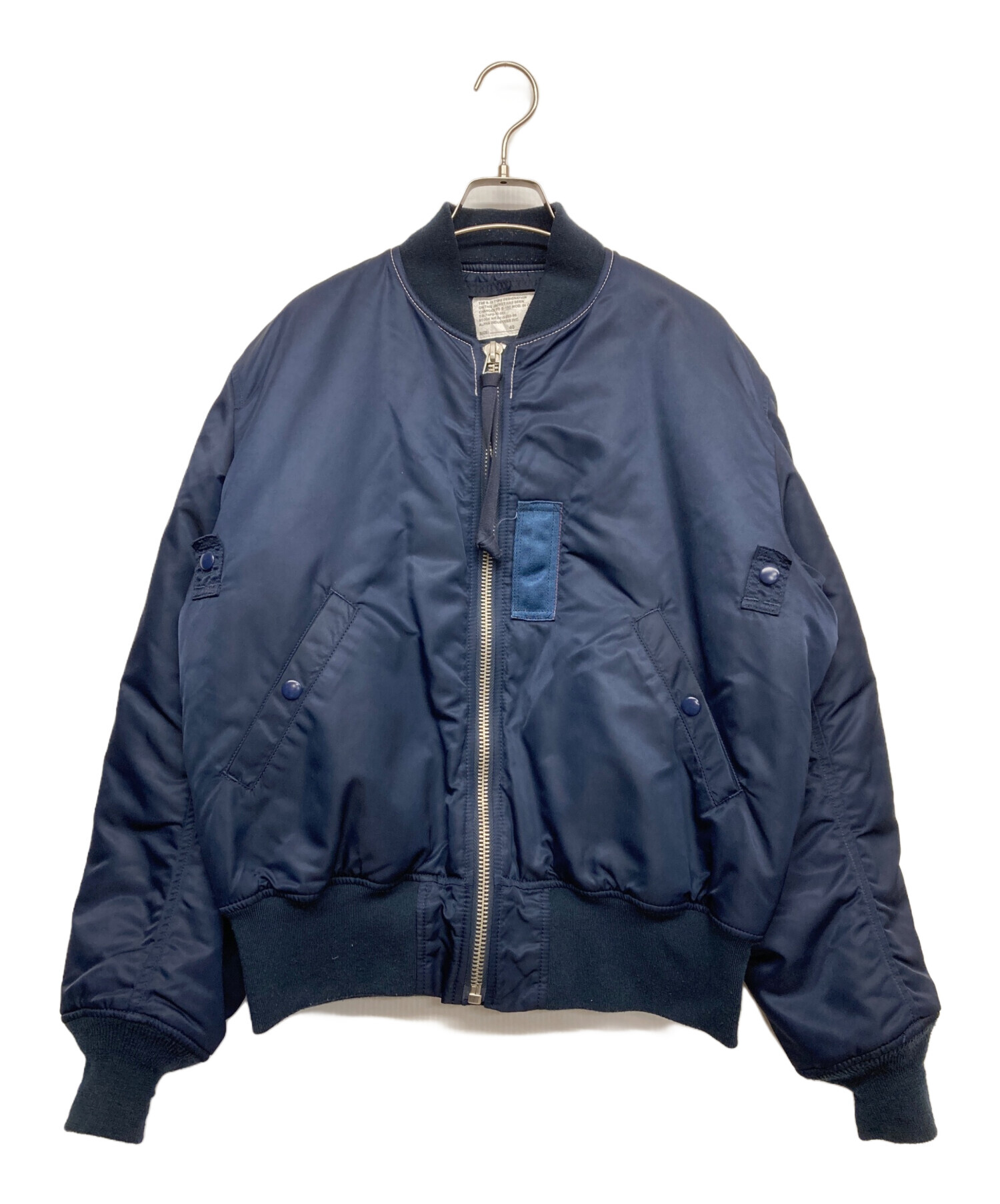 中古・古着通販】ALPHA (アルファ) B-15C フライトジャケット ネイビー