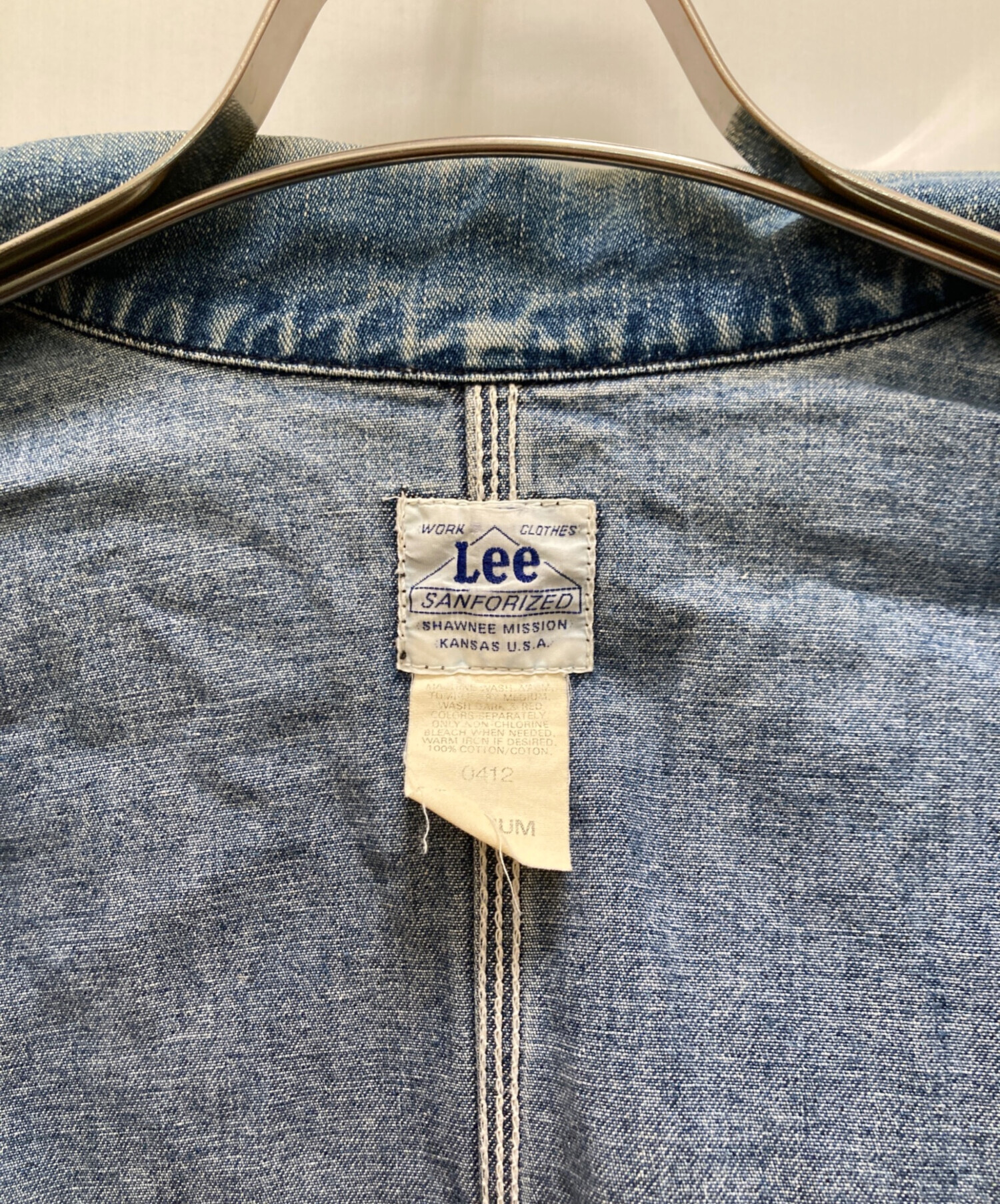 中古・古着通販】LEE (リー) 復刻91-Jデニムカバーオール ブルー