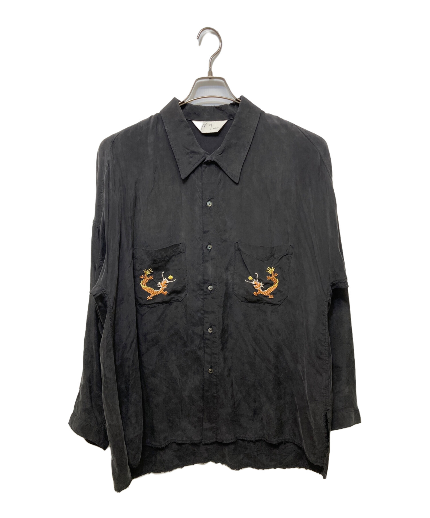 中古・古着通販】ANCELLM (アンセルム) AGING EMBROIDERY SHIRT