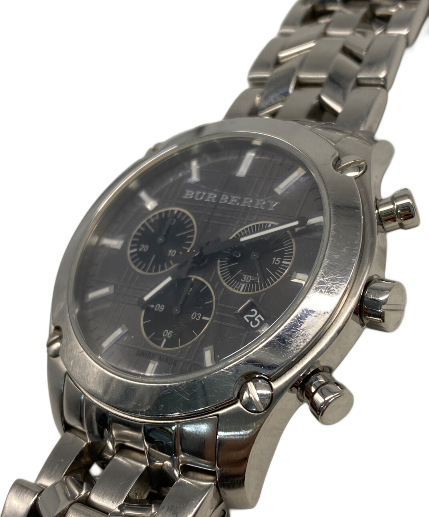 中古・古着通販】BURBERRY (バーバリー) リストウォッチ グレー