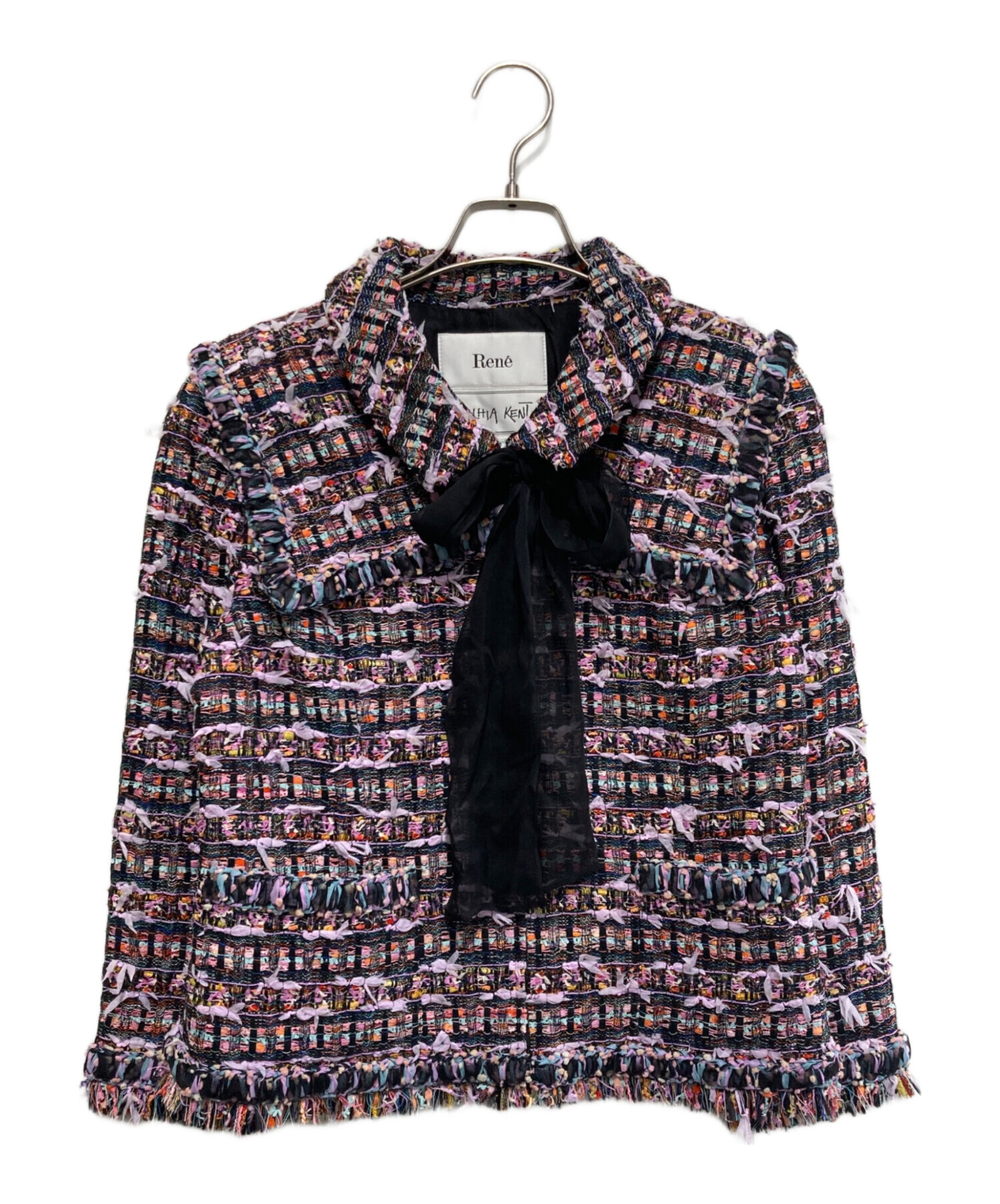 中古・古着通販】Rene (ルネ) ツイードジャケット マルチカラー サイズ