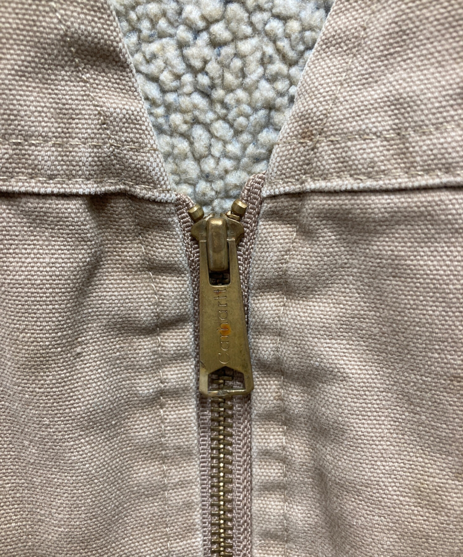 中古・古着通販】CarHartt (カーハート) ボアベスト ベージュ サイズ