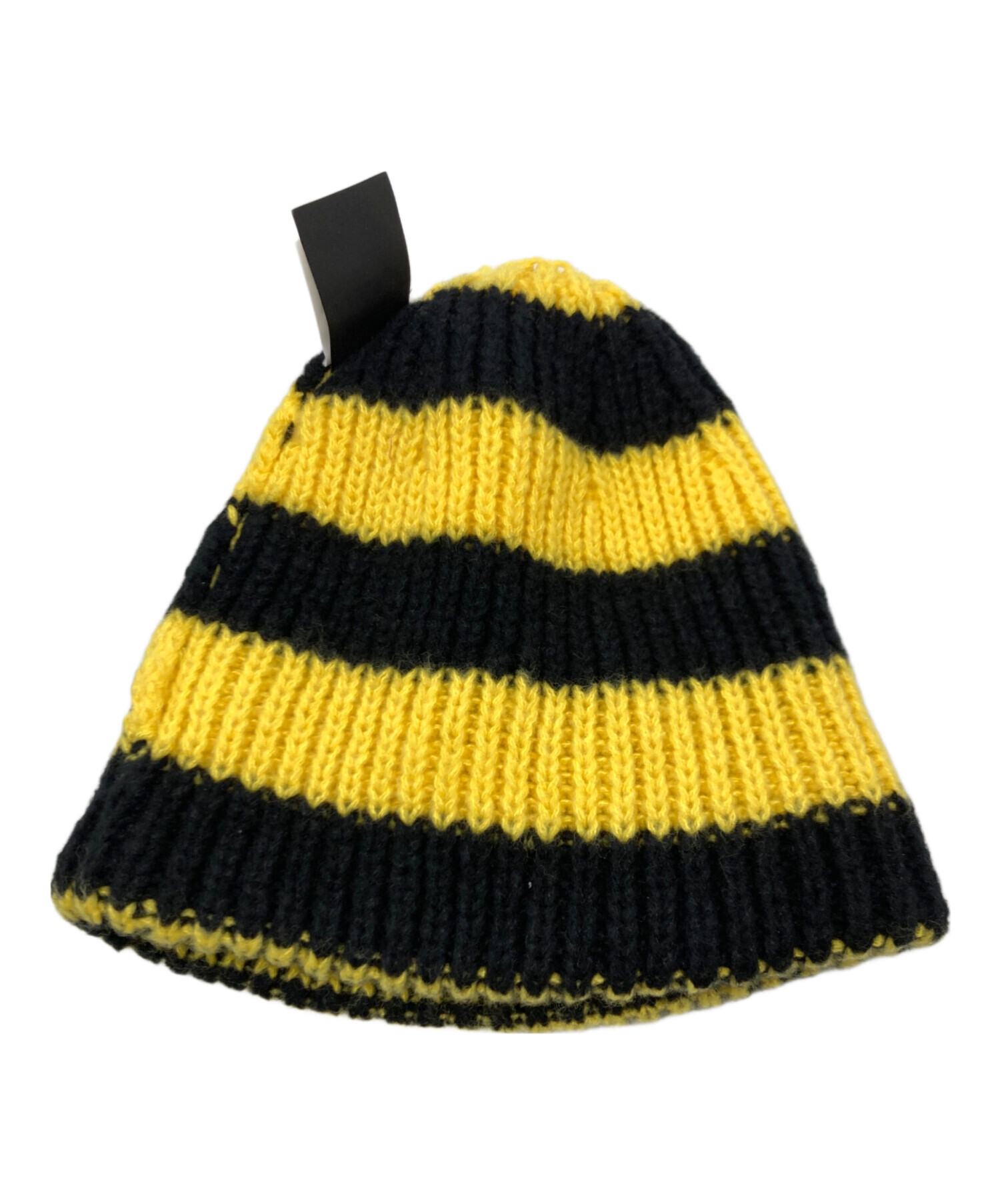 中古・古着通販】stussy (ステューシー) ニット帽 イエロー×ブラック