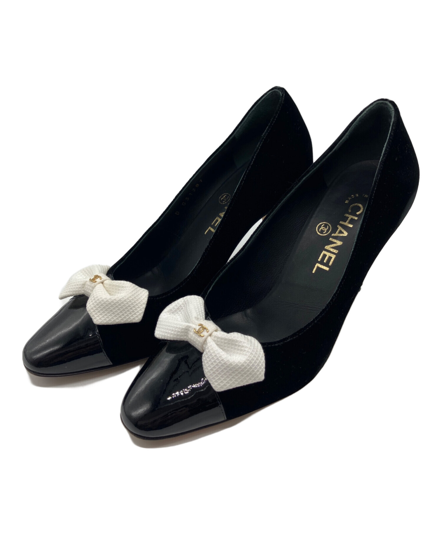 中古・古着通販】CHANEL (シャネル) ココマーク&リボン ベルベット