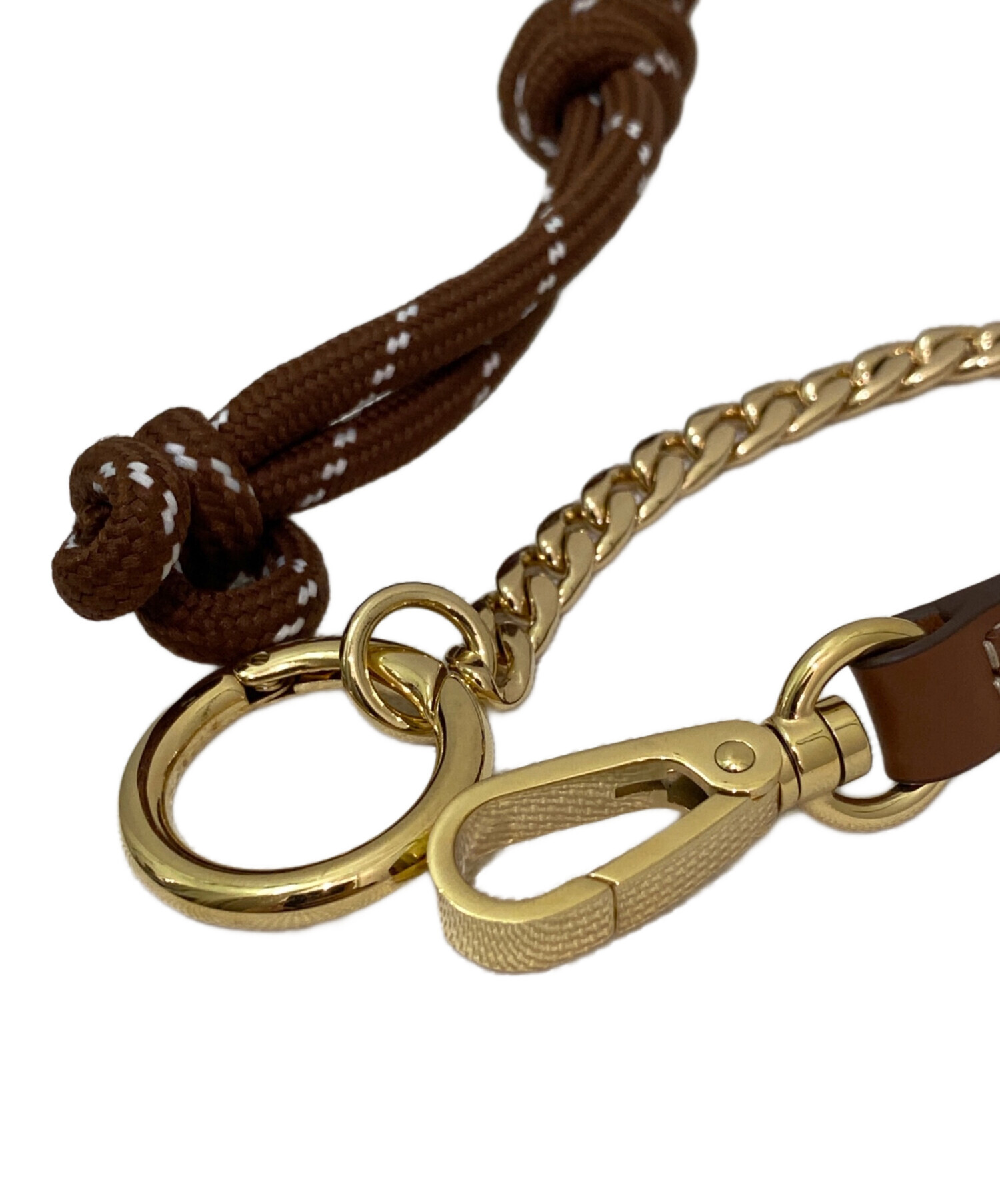 中古・古着通販】MIU MIU (ミュウミュウ) レザーxコードxメタル