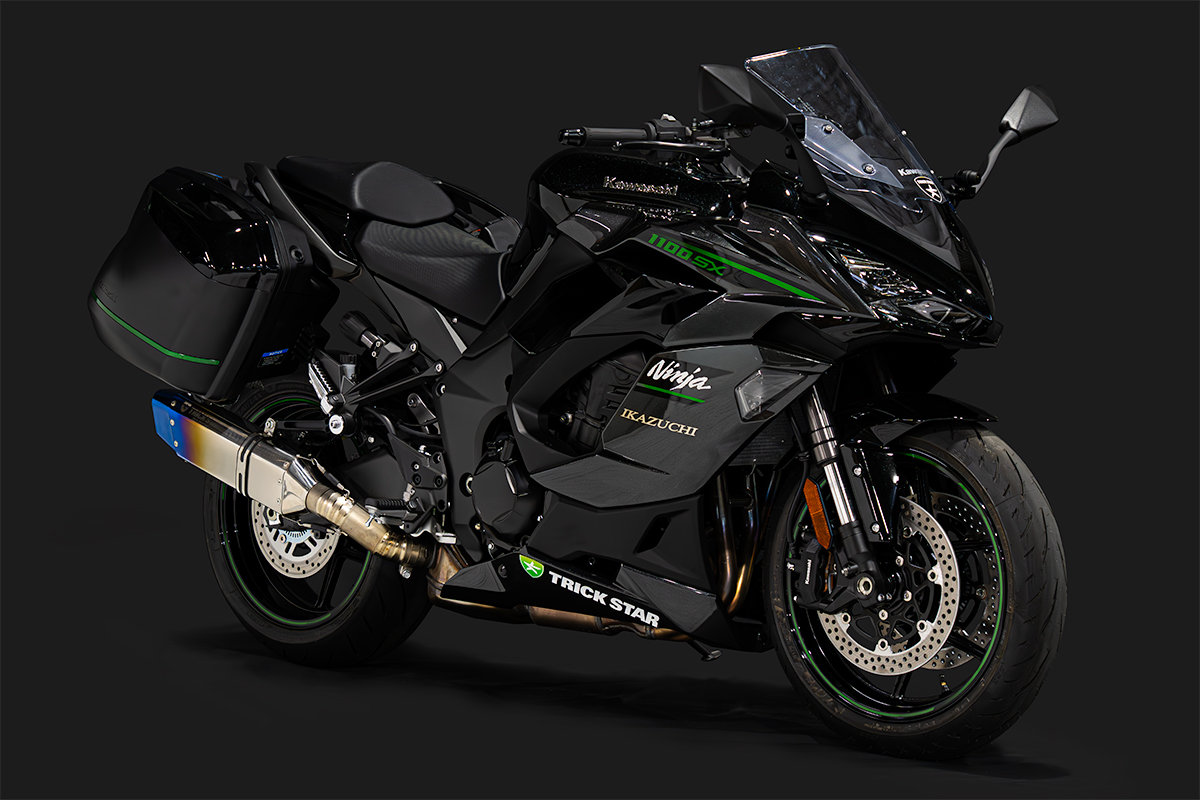 トリックスター / Ninja1100SX 政府認証スリップオンマフラーIKAZUCHI