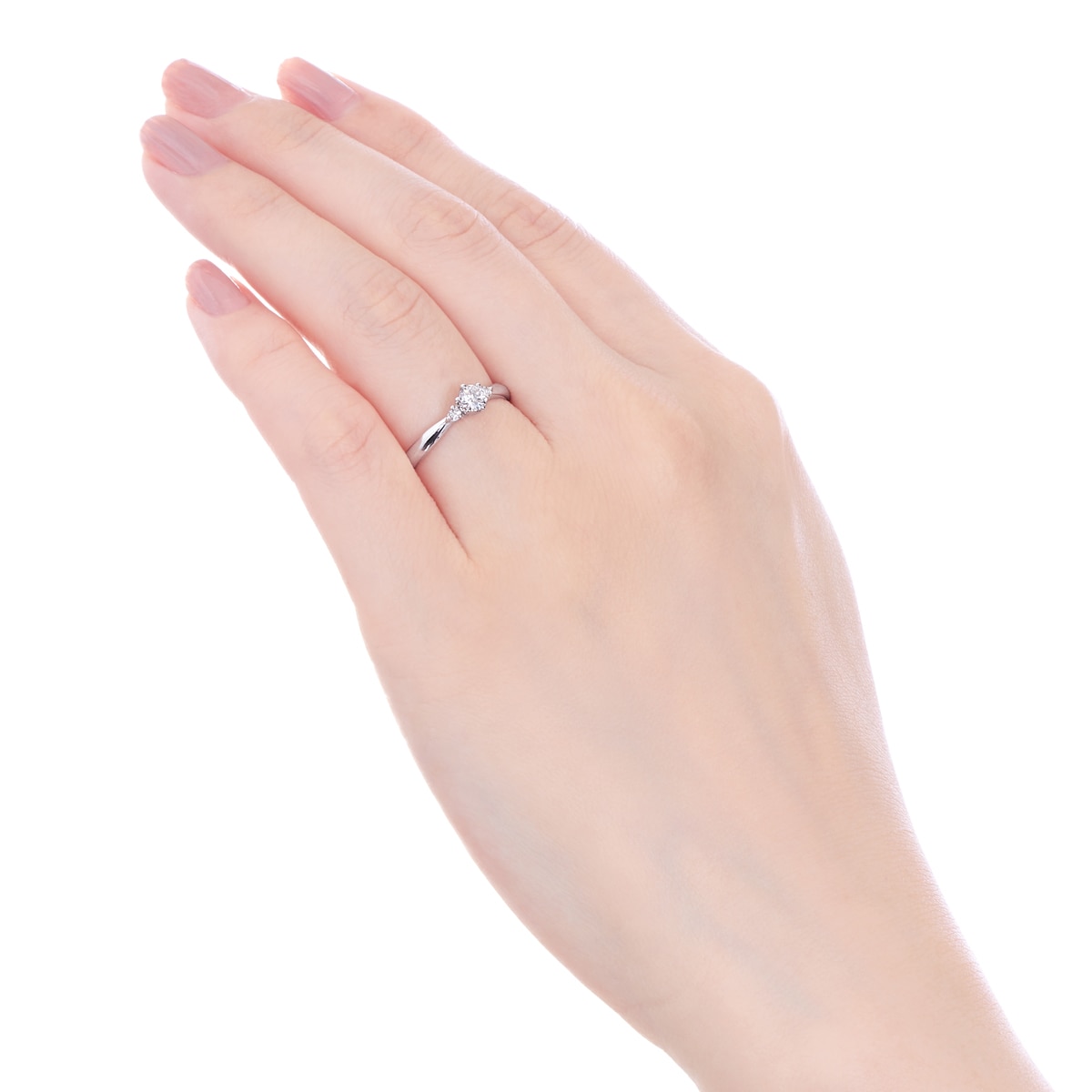 プラチナ鑑定書付ダイヤモンドリング（0.19カラット）(RKR239