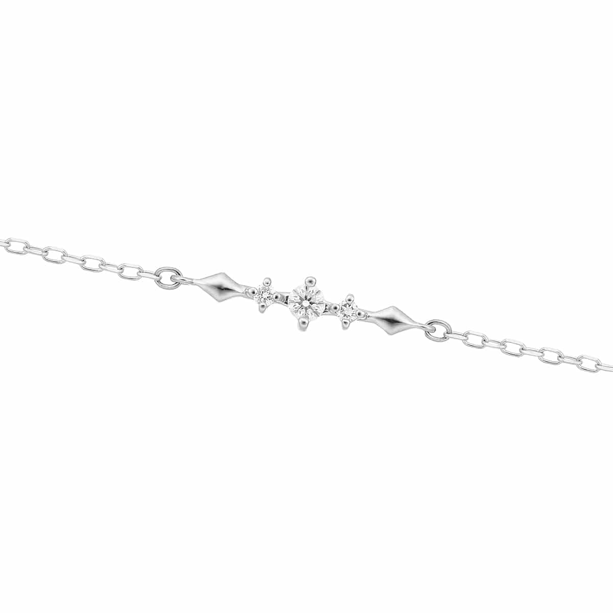 K10ホワイトゴールドダイヤモンドブレスレット(RBL568)|TSUTSUMI
