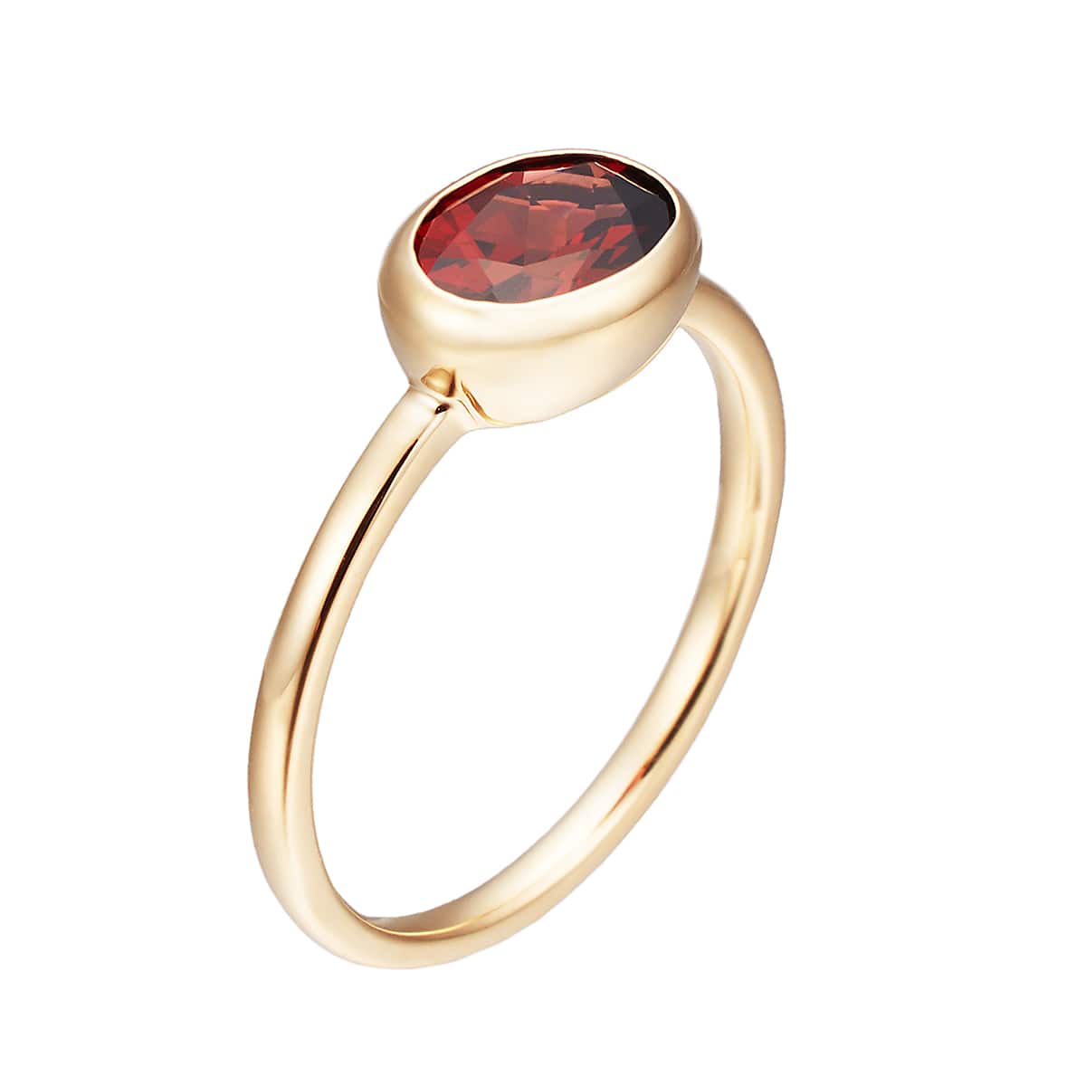 K10イエローゴールドアルマンダインガーネットリング(RFR612-001