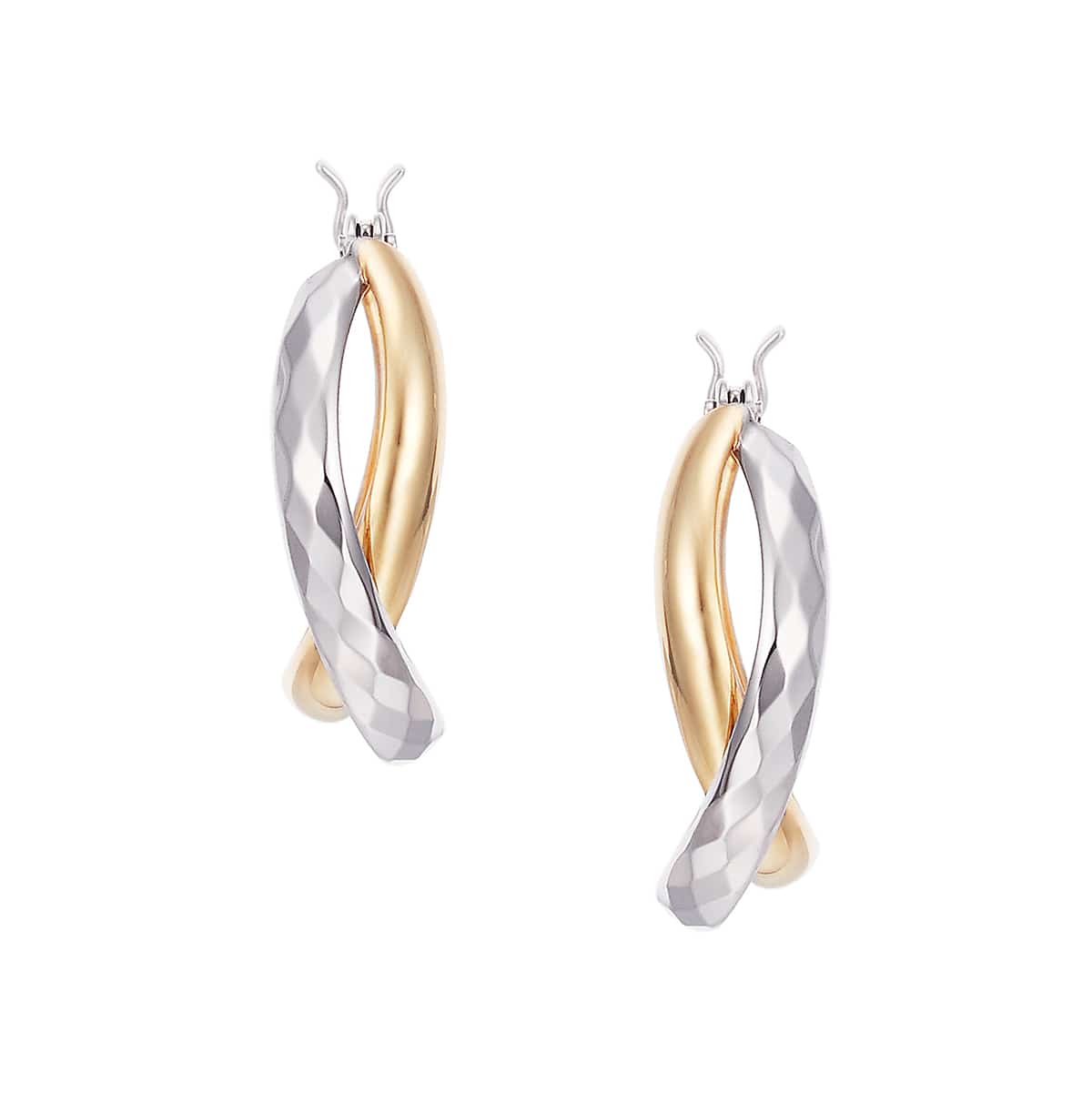 K10イエローゴールド/K10ホワイトゴールドピアス(RPE007-002)|TSUTSUMI