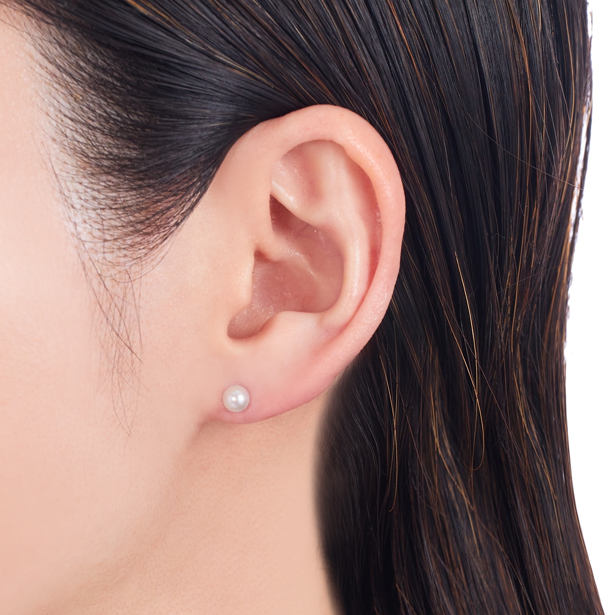 プラチナアコヤ真珠ピアス（4.5mm）(RPE955-002)|TSUTSUMI（ジュエリー