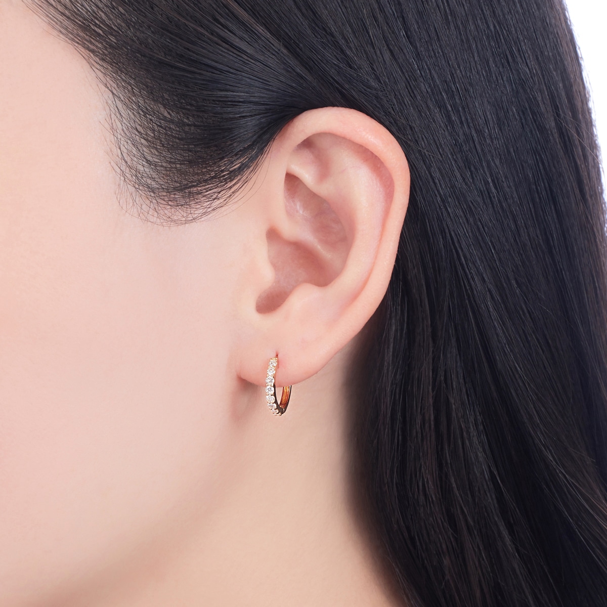 K18イエローゴールドダイヤモンドピアス(RPE933-002)|TSUTSUMI