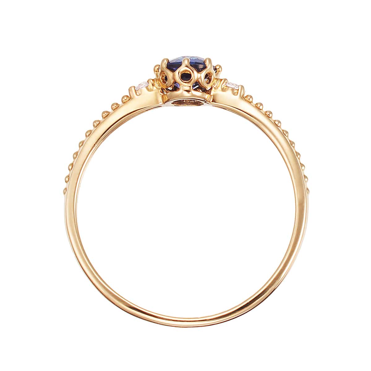 K10イエローゴールドサファイアリング(RFR095)|TSUTSUMI（ジュエリー