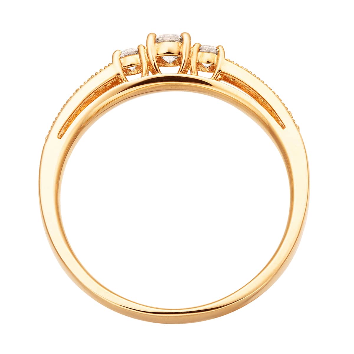 K18イエローゴールドダイヤモンドリング(RFR270)|TSUTSUMI（ジュエリー