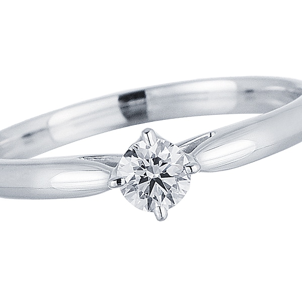 プラチナ鑑定書付ダイヤモンドリング（0.18カラット）(RKR317