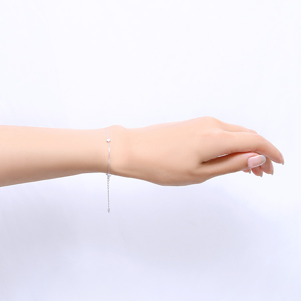 K10ホワイトゴールドダイヤモンドブレスレット(RBL034)|TSUTSUMI