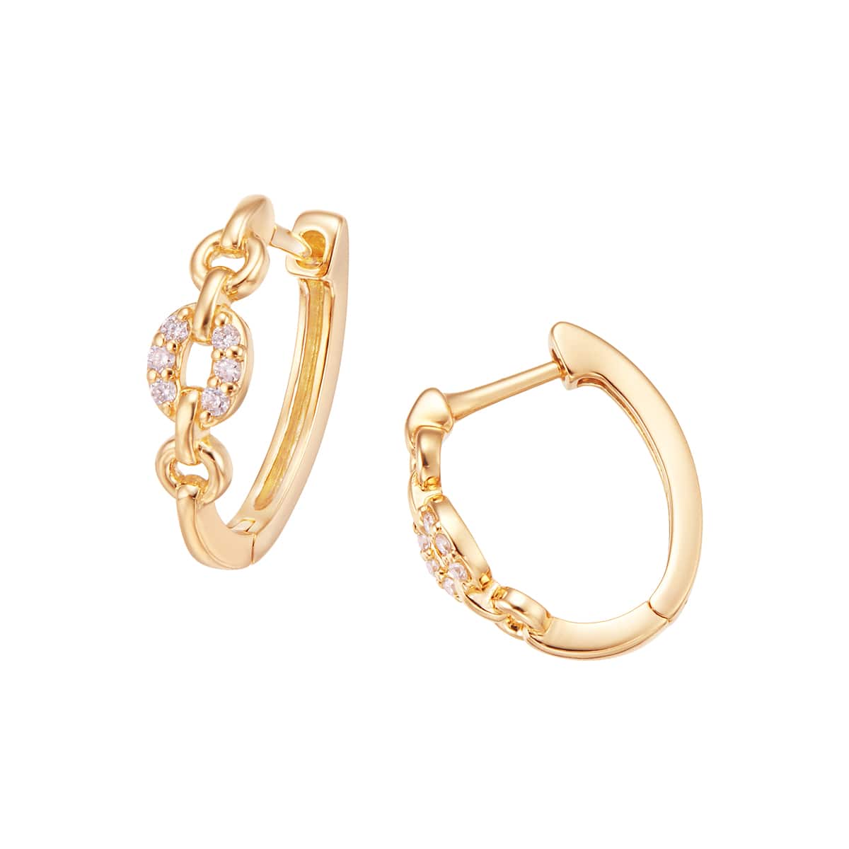 K18イエローゴールドダイヤモンドピアス(RPE688-003)|TSUTSUMI