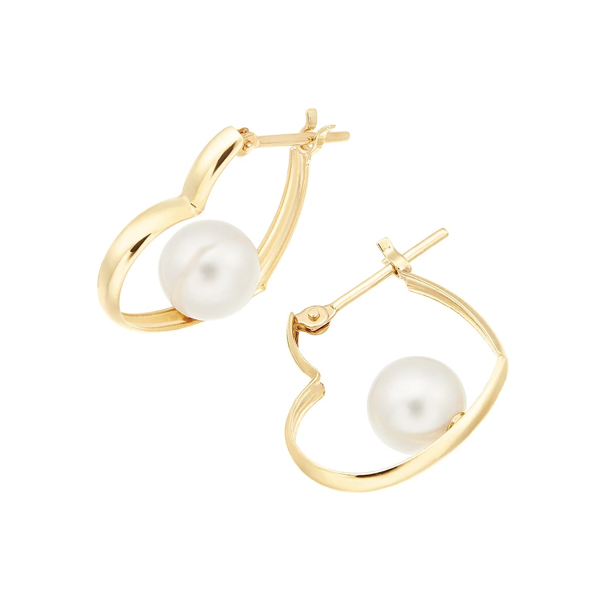 K10イエローゴールド淡水パールピアス（6mm）(RPE972-002)|TSUTSUMI