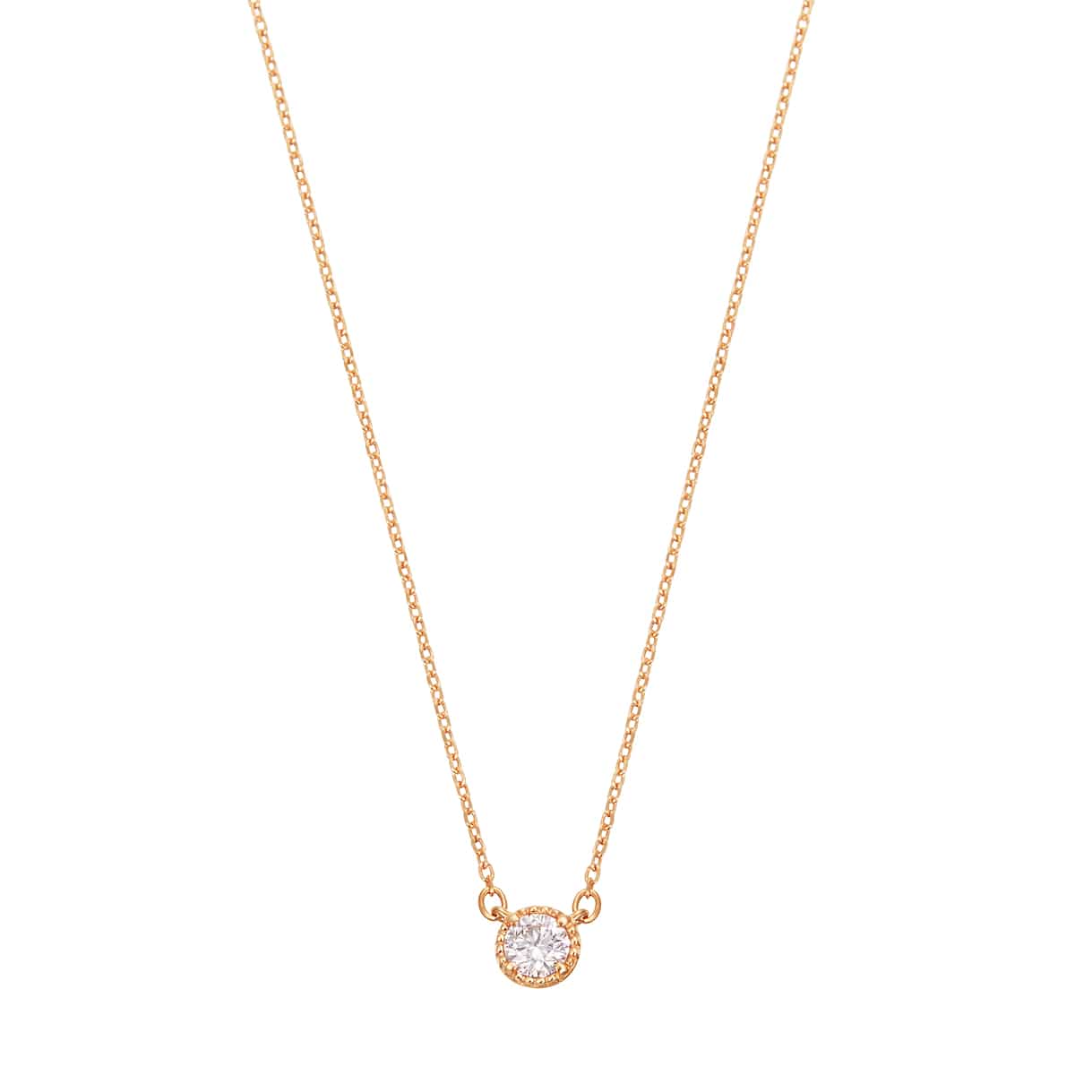 K18イエローゴールドダイヤモンドネックレス(RPN033-002)|TSUTSUMI