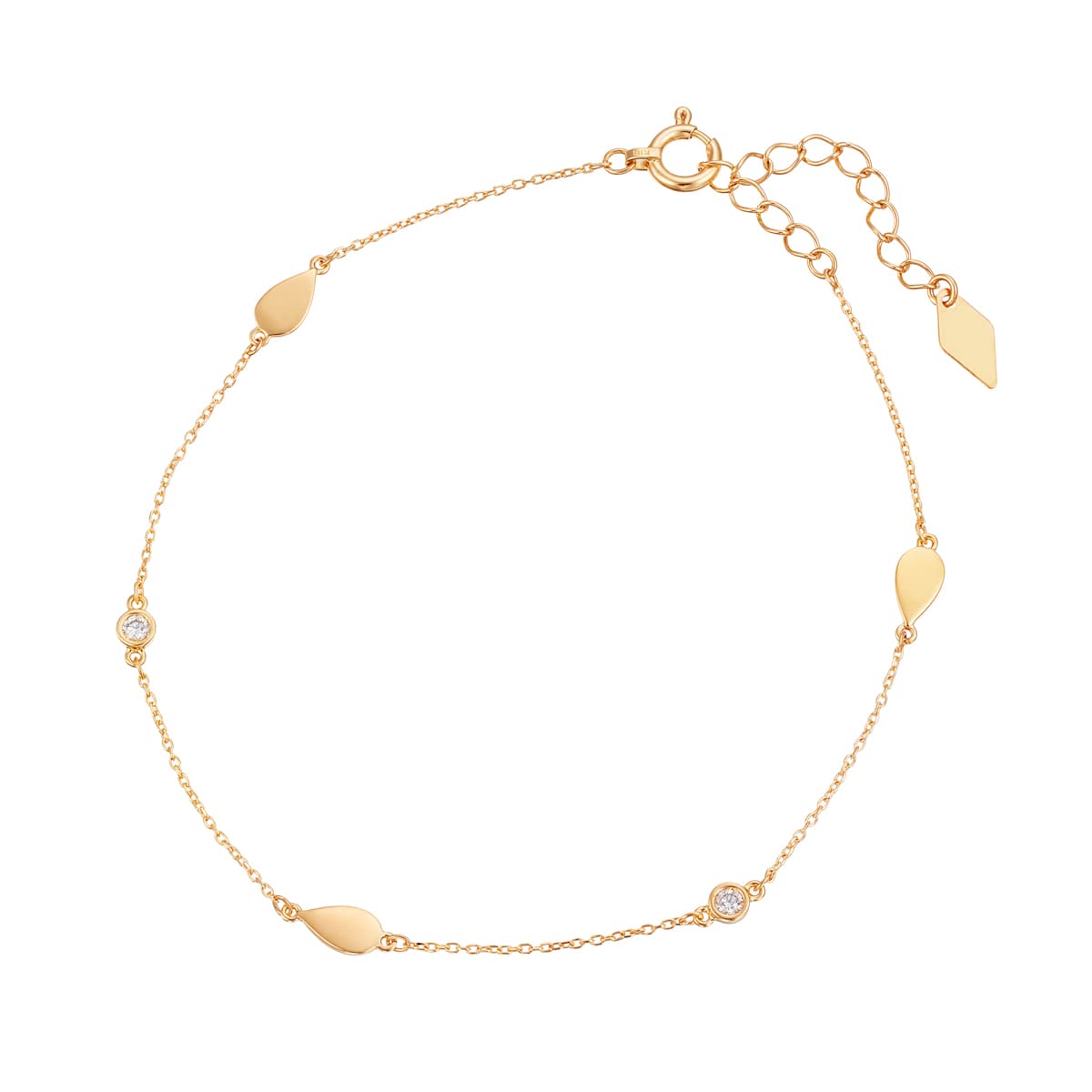 K18イエローゴールドダイヤモンドブレスレット(RBL546)|TSUTSUMI