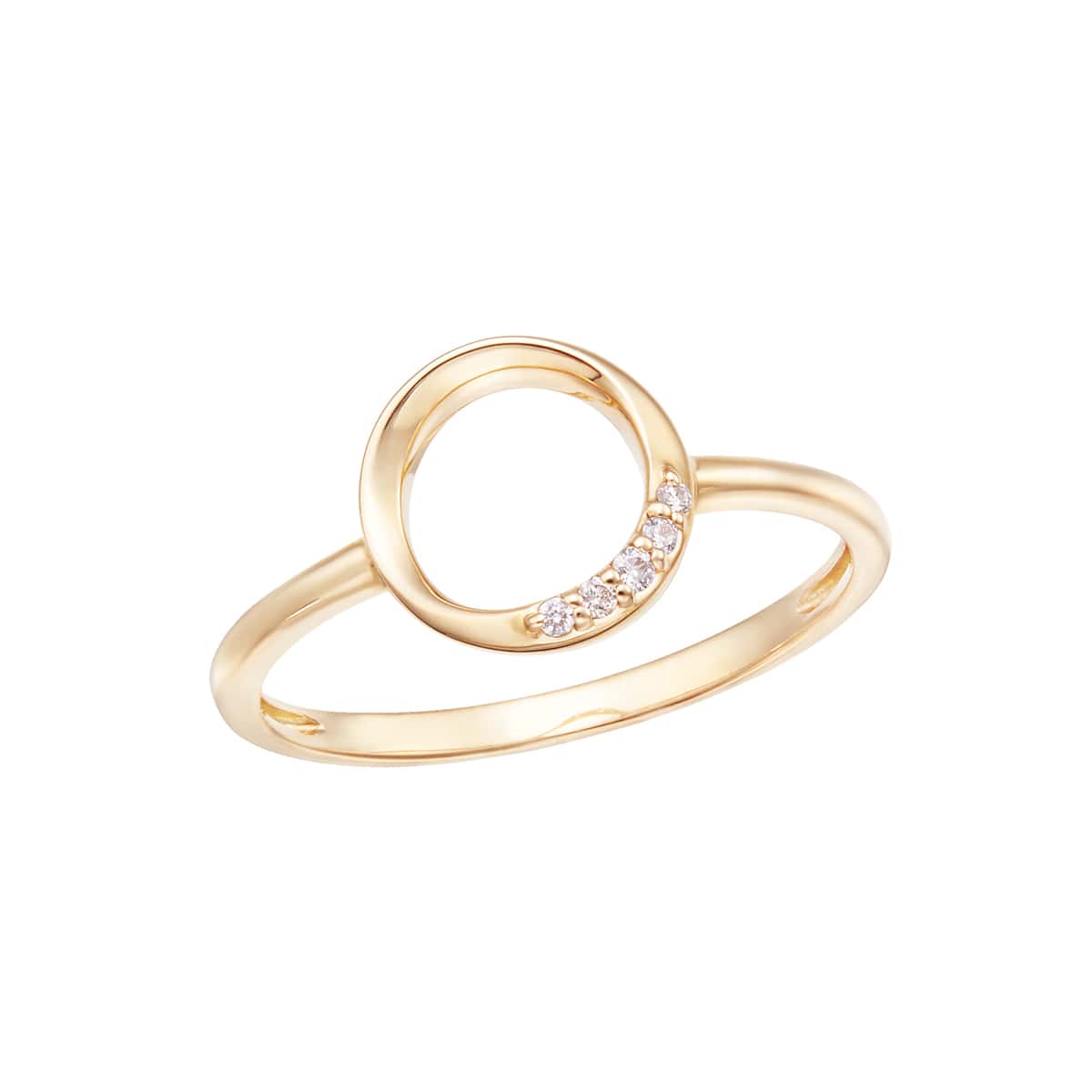 K10イエローゴールドダイヤモンドリング(RFR461-002)|TSUTSUMI