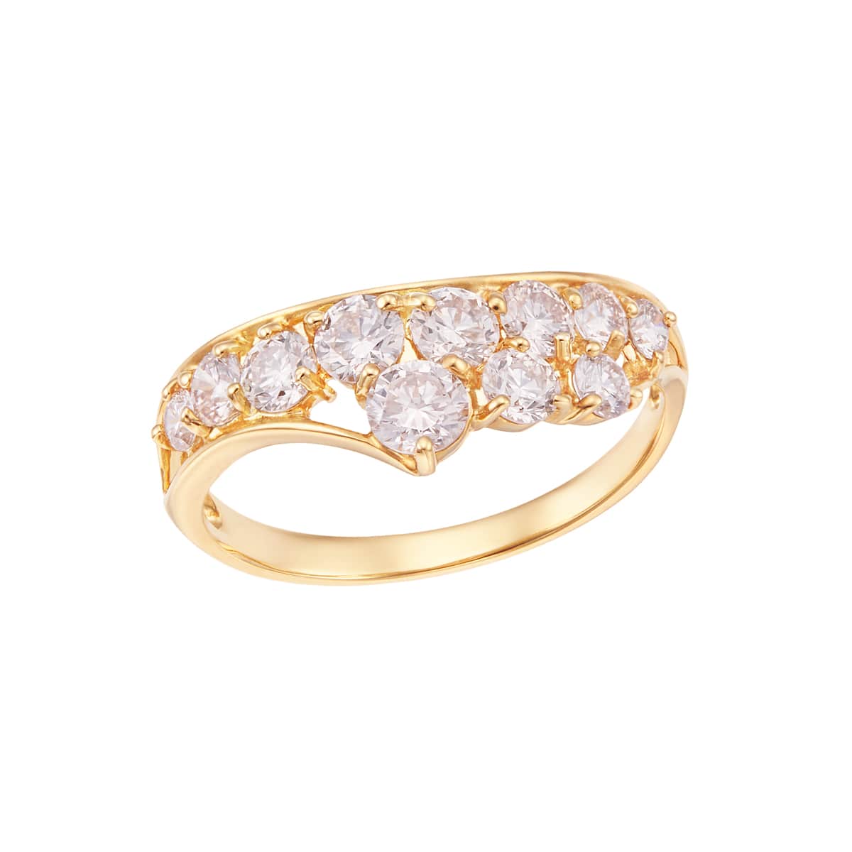 K18イエローゴールドダイヤモンドリング(RFR594-002)|TSUTSUMI