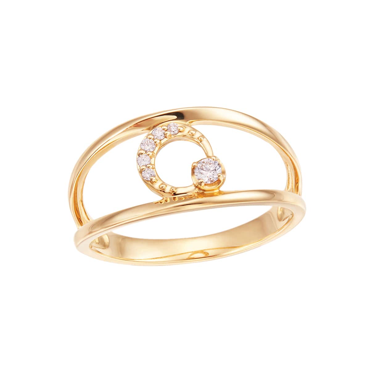 K18イエローゴールドダイヤモンドリング(RFR321-002)|TSUTSUMI