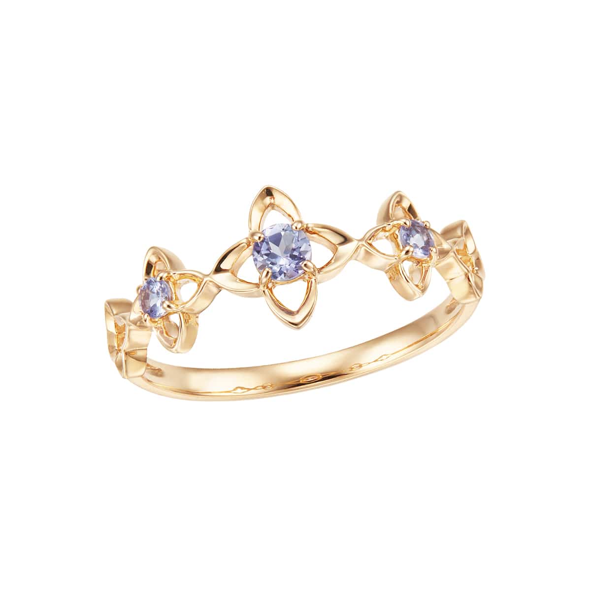 K10イエローゴールドタンザナイトリング(RFR909-002)|TSUTSUMI