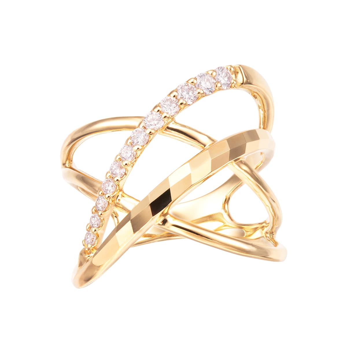 K18イエローゴールドダイヤモンドリング(LFR371)|TSUTSUMI（ジュエリー