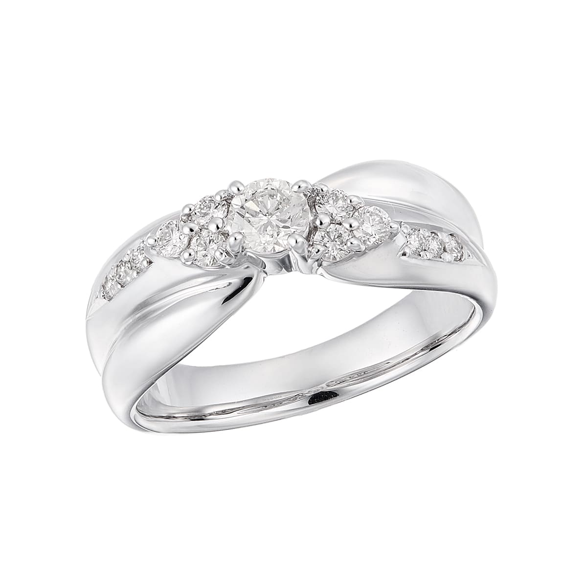 プラチナ鑑定書付ダイヤモンドリング（0.23カラット）(RKR345