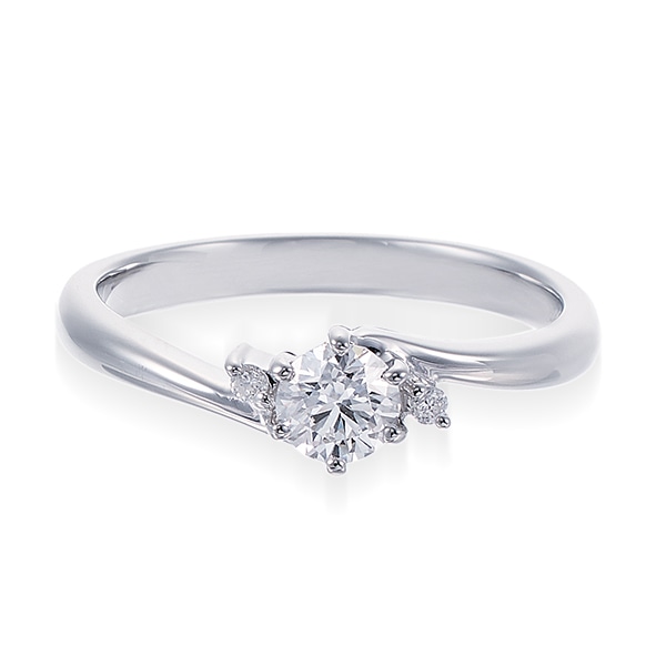プラチナ鑑定書付ダイヤモンドリング（0.3カラット）(RKR357)|TSUTSUMI