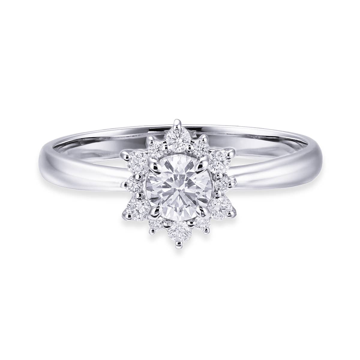 プラチナ鑑定書付ダイヤモンドリング（0.26カラット）(RKR384