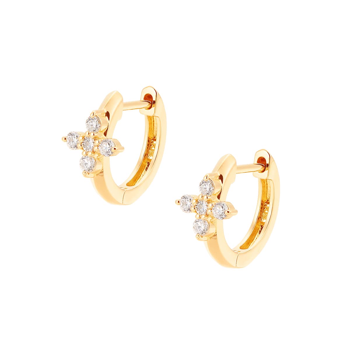 K18イエローゴールドダイヤモンドピアス(RPE444-002)|TSUTSUMI