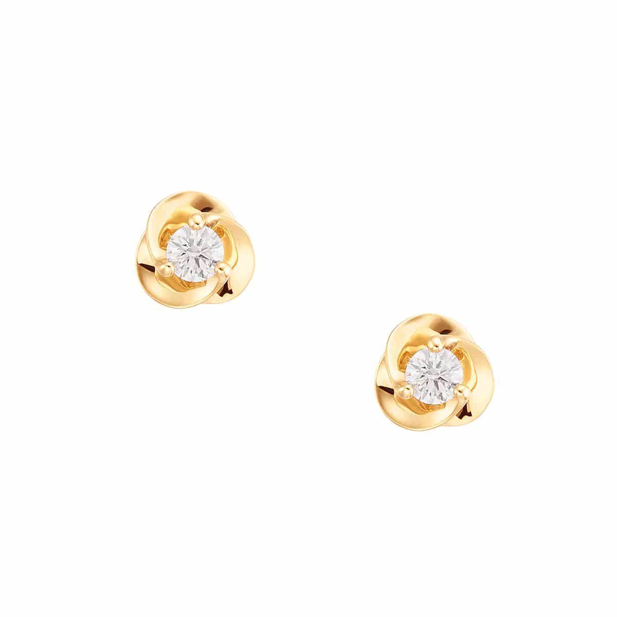 K18イエローゴールドダイヤモンドピアス(RPE571-003)|TSUTSUMI