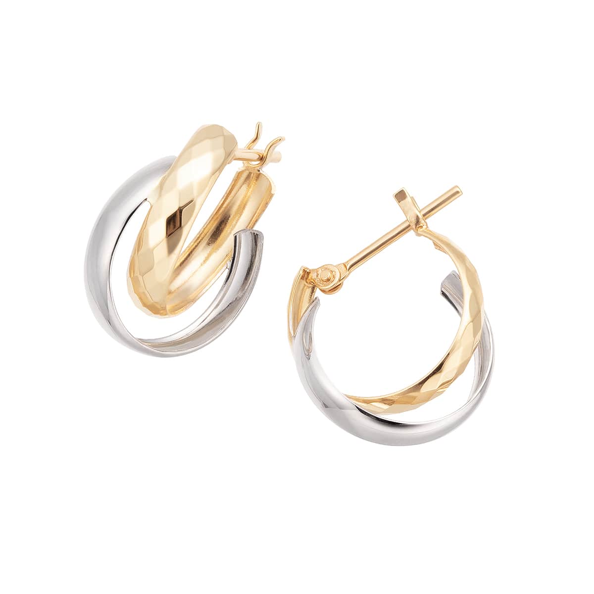 K10イエローゴールド/K10ホワイトゴールドピアス(RPE984-001)|TSUTSUMI