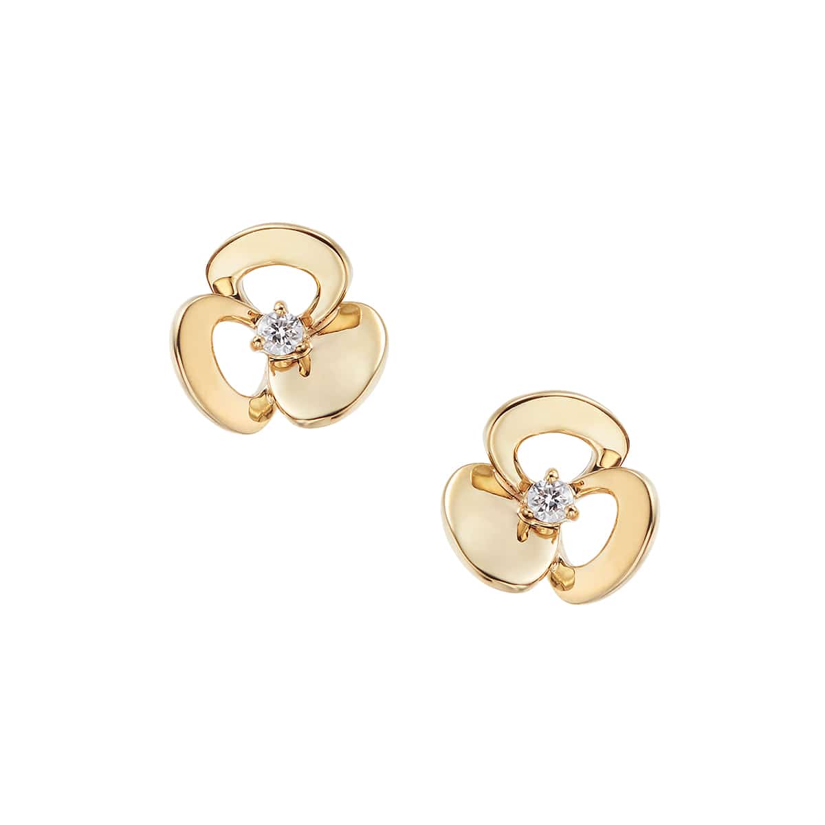 K10イエローゴールドダイヤモンドピアス(RPE062-002)|TSUTSUMI