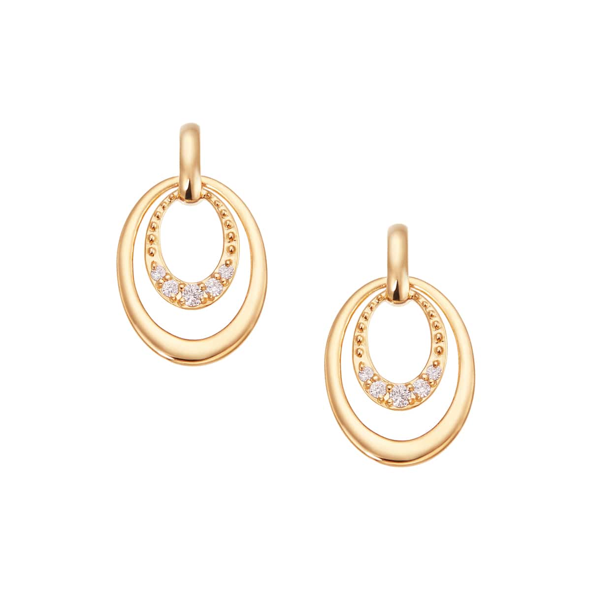 K18イエローゴールドダイヤモンドピアス(RPE076-003)|TSUTSUMI